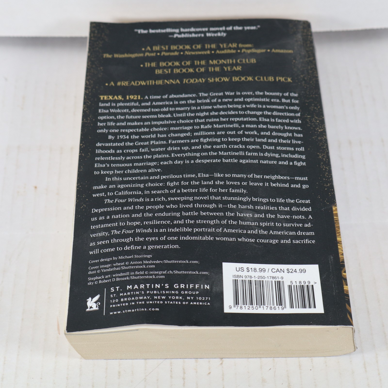 The Four Winds: A Novel – Paperback By Hannah, Kristin – GOOD
