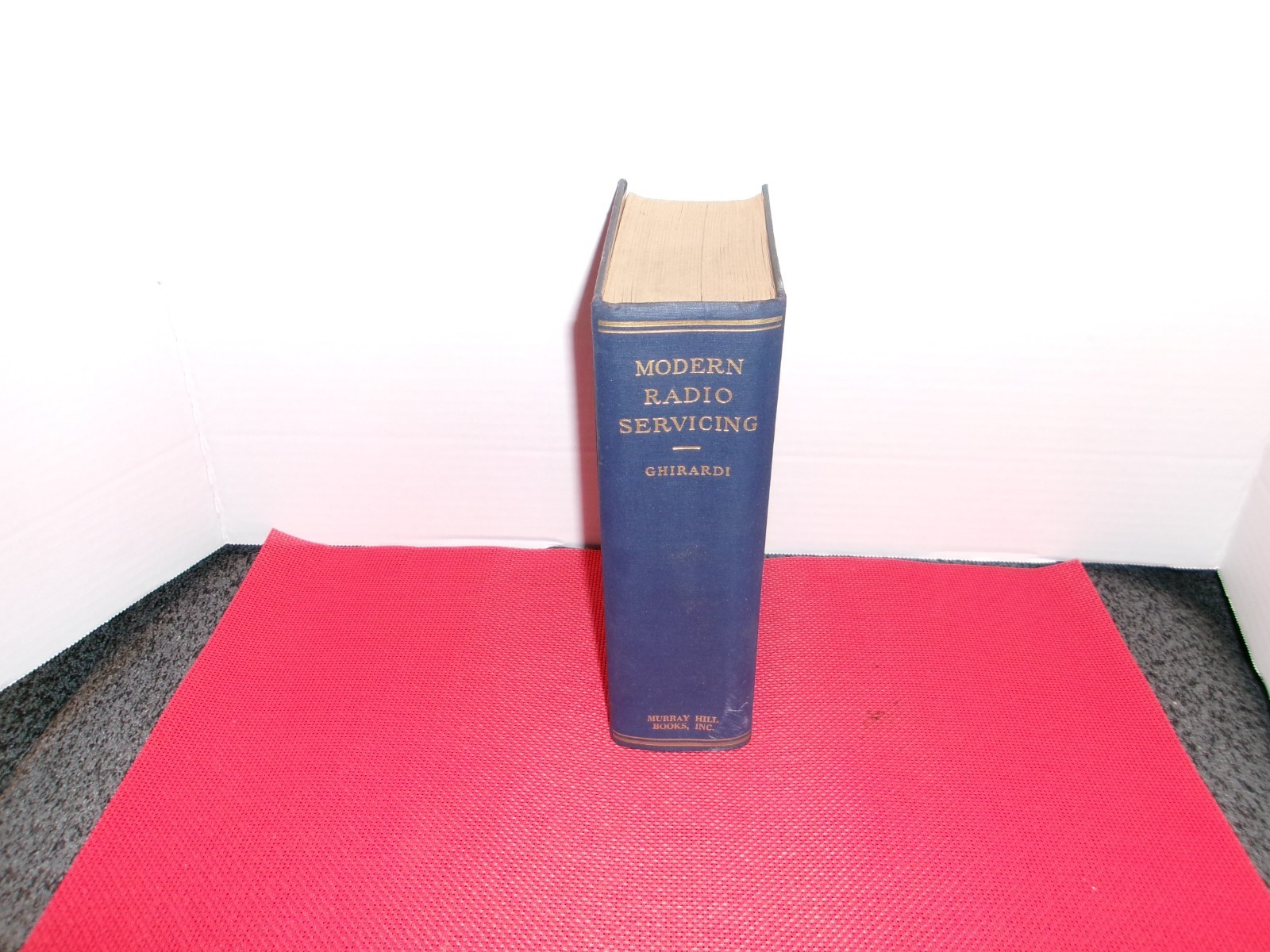 Modern Radio Servicing by Alfred A. Ghirardi 1935 w/ DJ book 1,317 pages 1st ED.