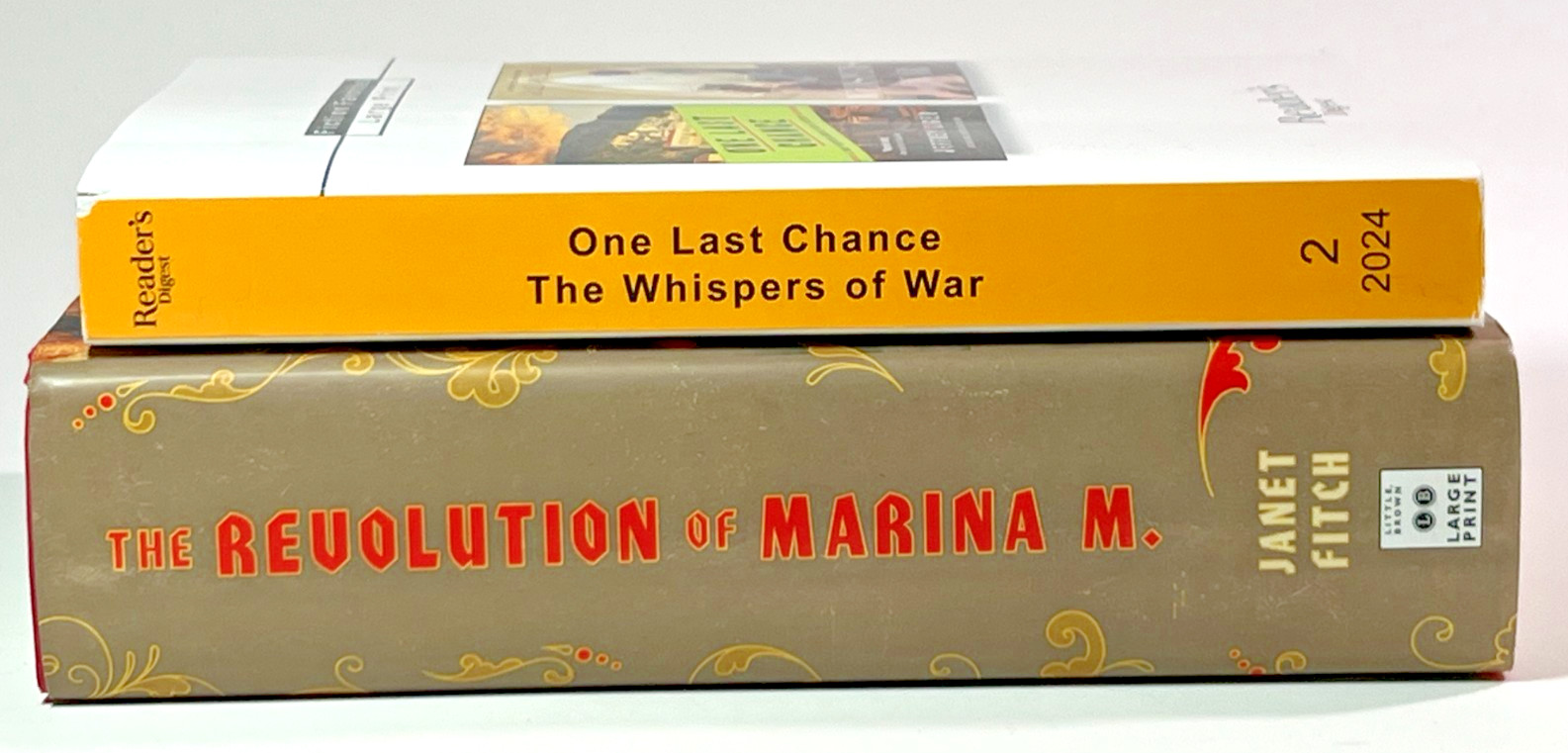 Reader’s Digest Large Print Bundle Revolution of Marina M Hardcover Janet Fitch
