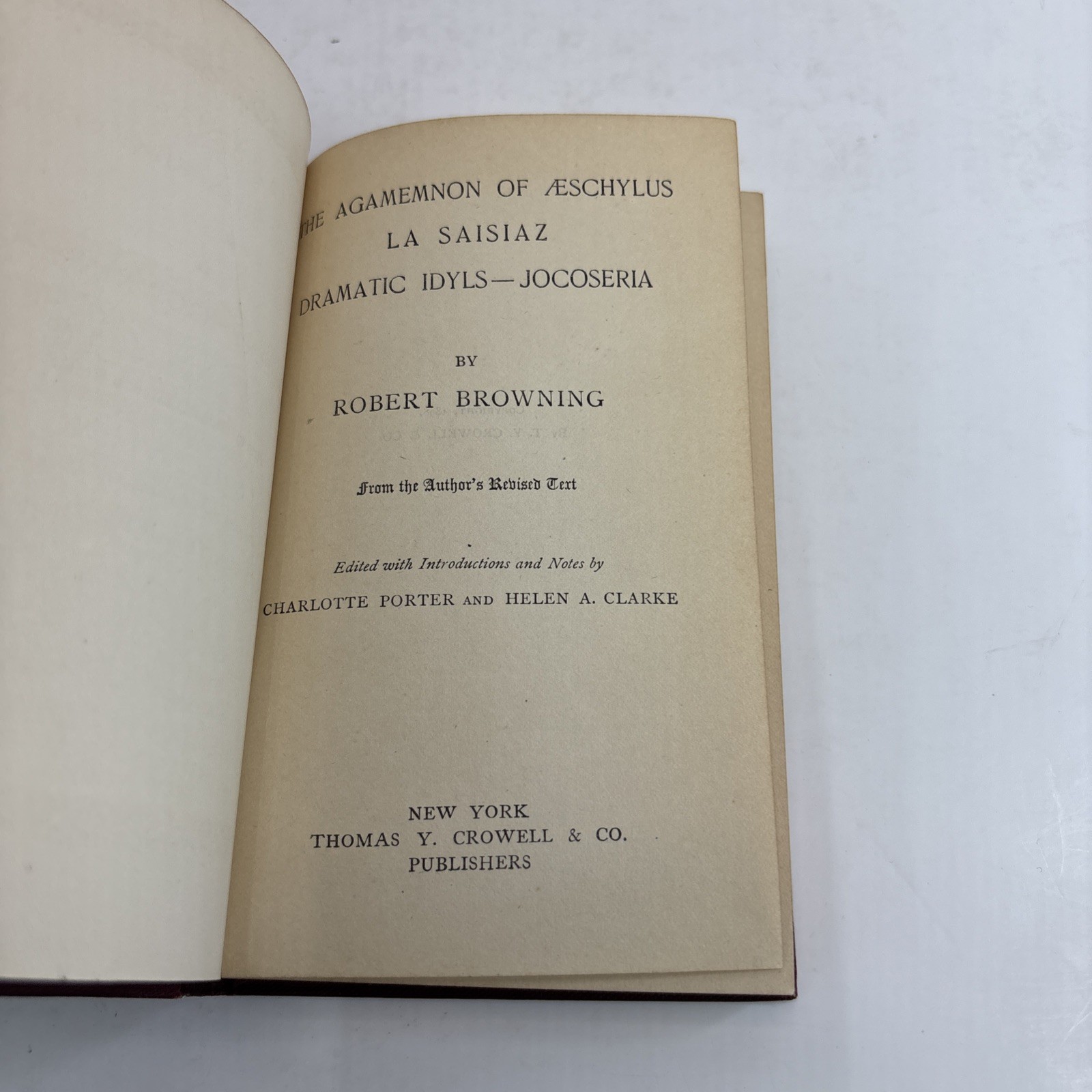 Robert Browning 1898 edition 4 Books Collection Lot Poetry Decor Antique