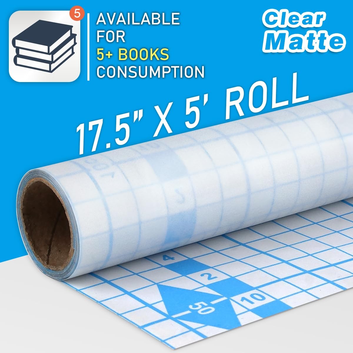 Matte Clear Contact Paper Roll for Books, Crafts and Countertops, Self Adhesi…