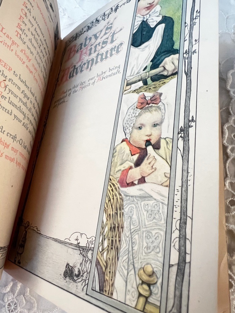 Antique Our Babys Own Book Gorgeous Illustrations Graphics 1924 Approx 5.5″ x 8″