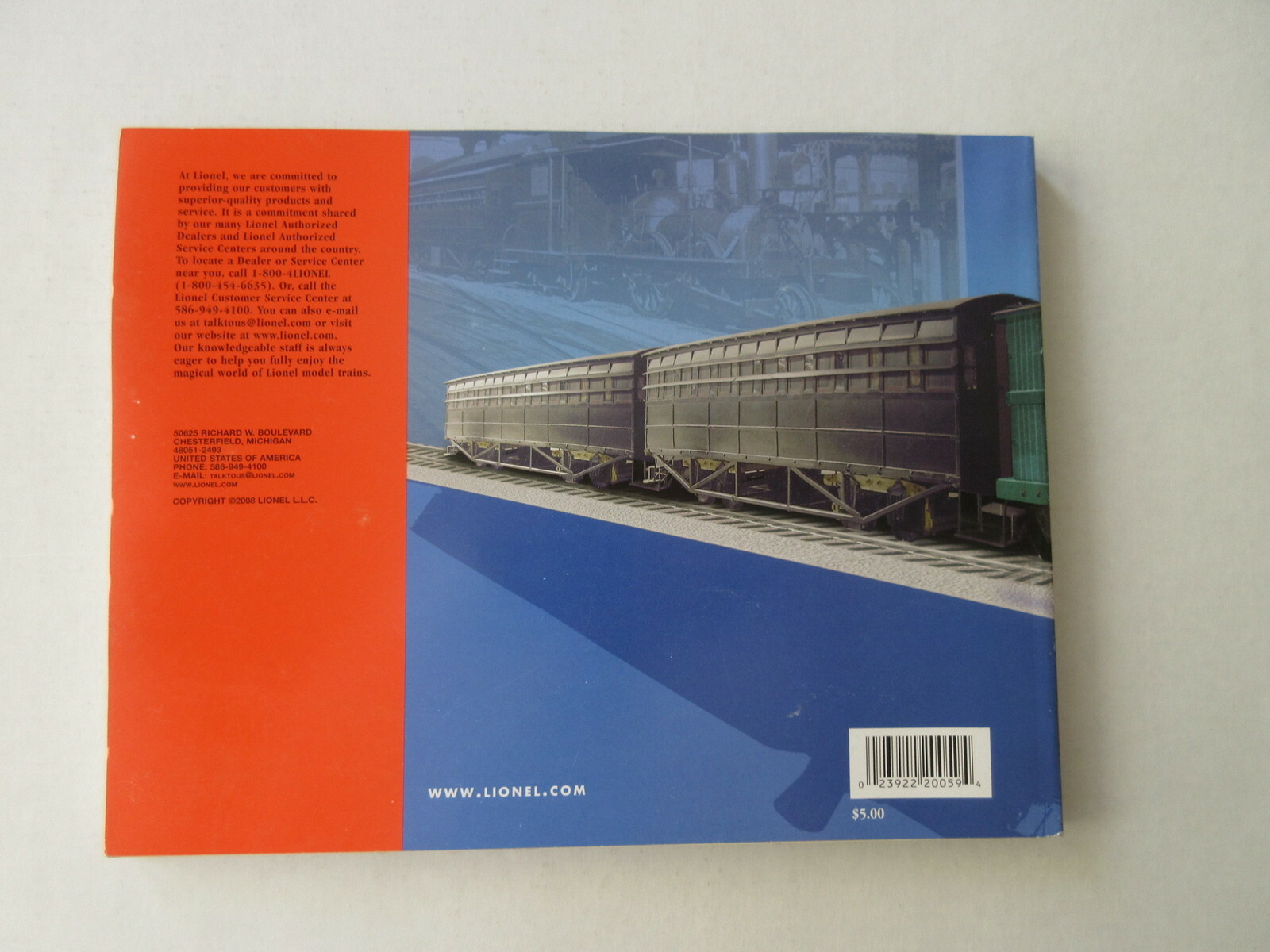 Lionel 2008 Train Catalog Signature Edition Volume 1 – 200 pages
