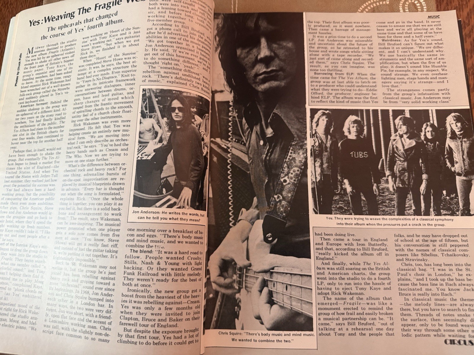 Circus Magazine March 1972 ELP Yes Rolling Stones Ship Free In USA