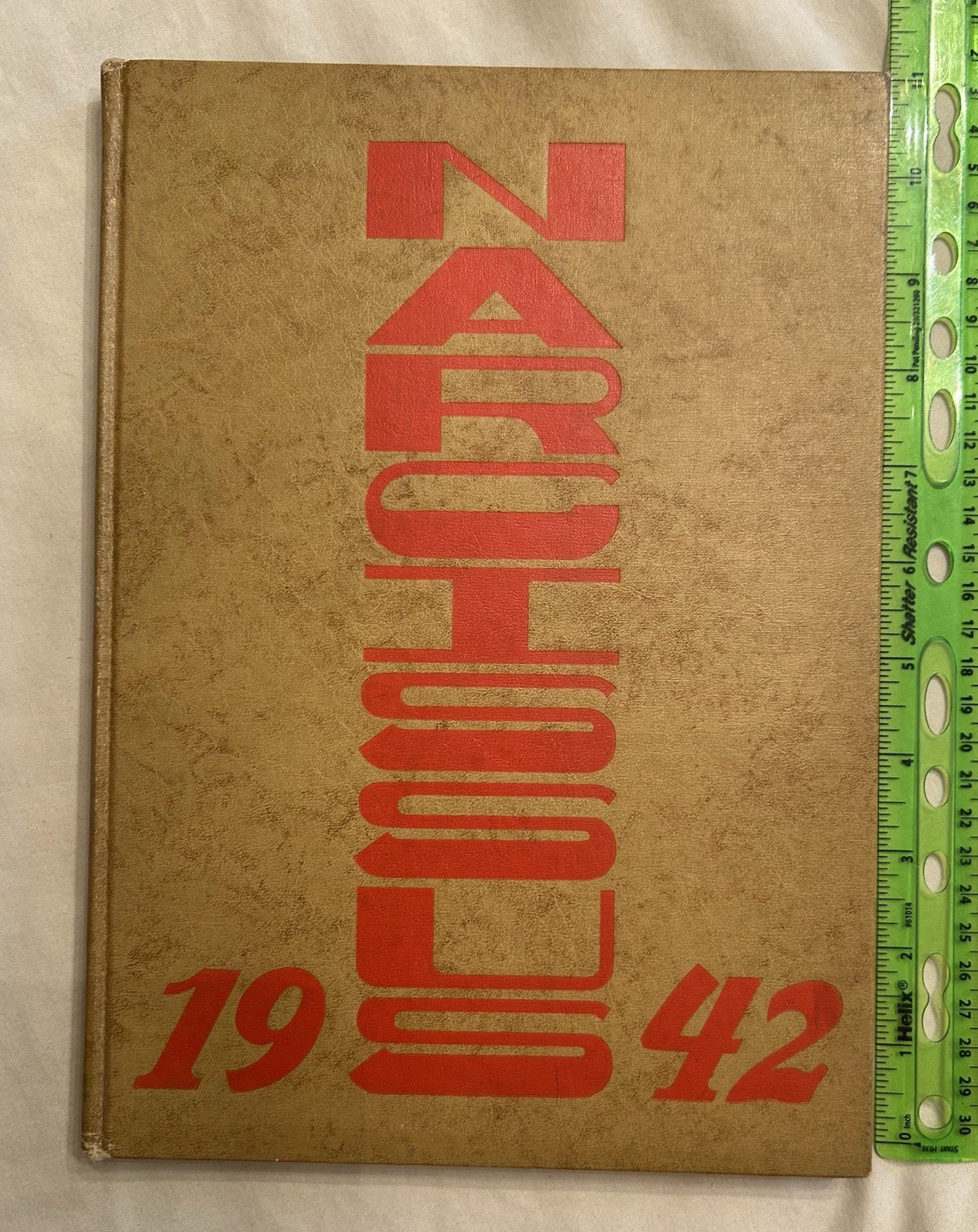 Vintage 1942 Yearbook The Narcissus Peru High School Indiana – War Time