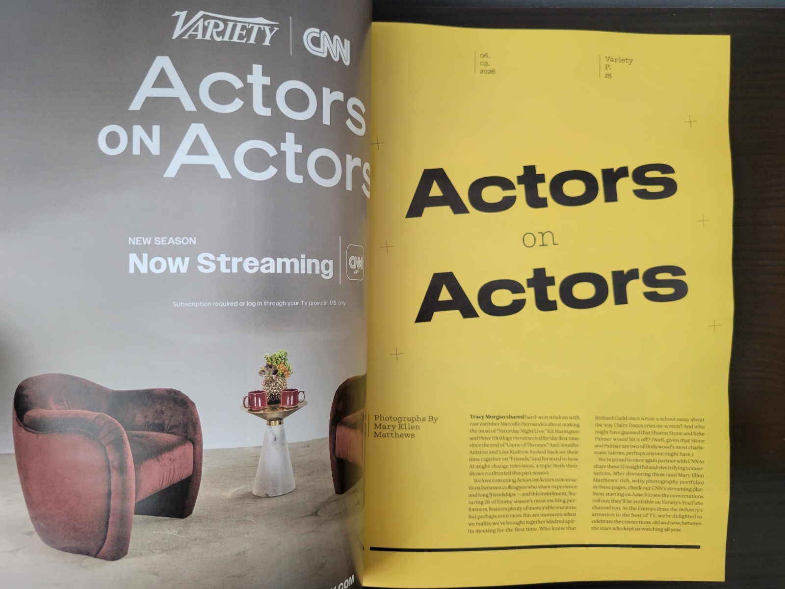 Noah Wylie & Sally Field – Variety Magazine June 3, 2026 Actors on Actors