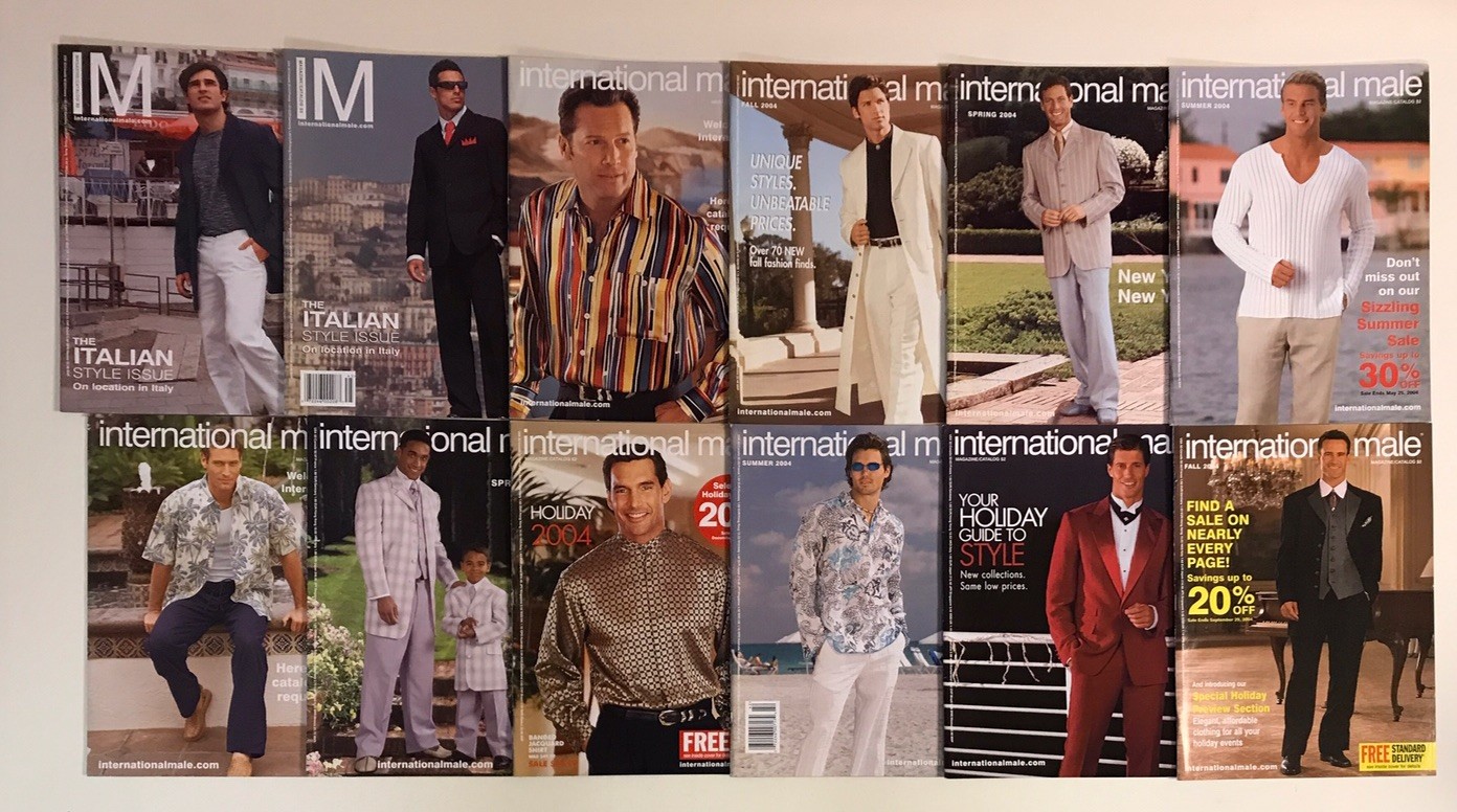 INTERNATIONAL MALE catalog 2004 Lot of 12 issues-Gay Interest-Men’s Fashion