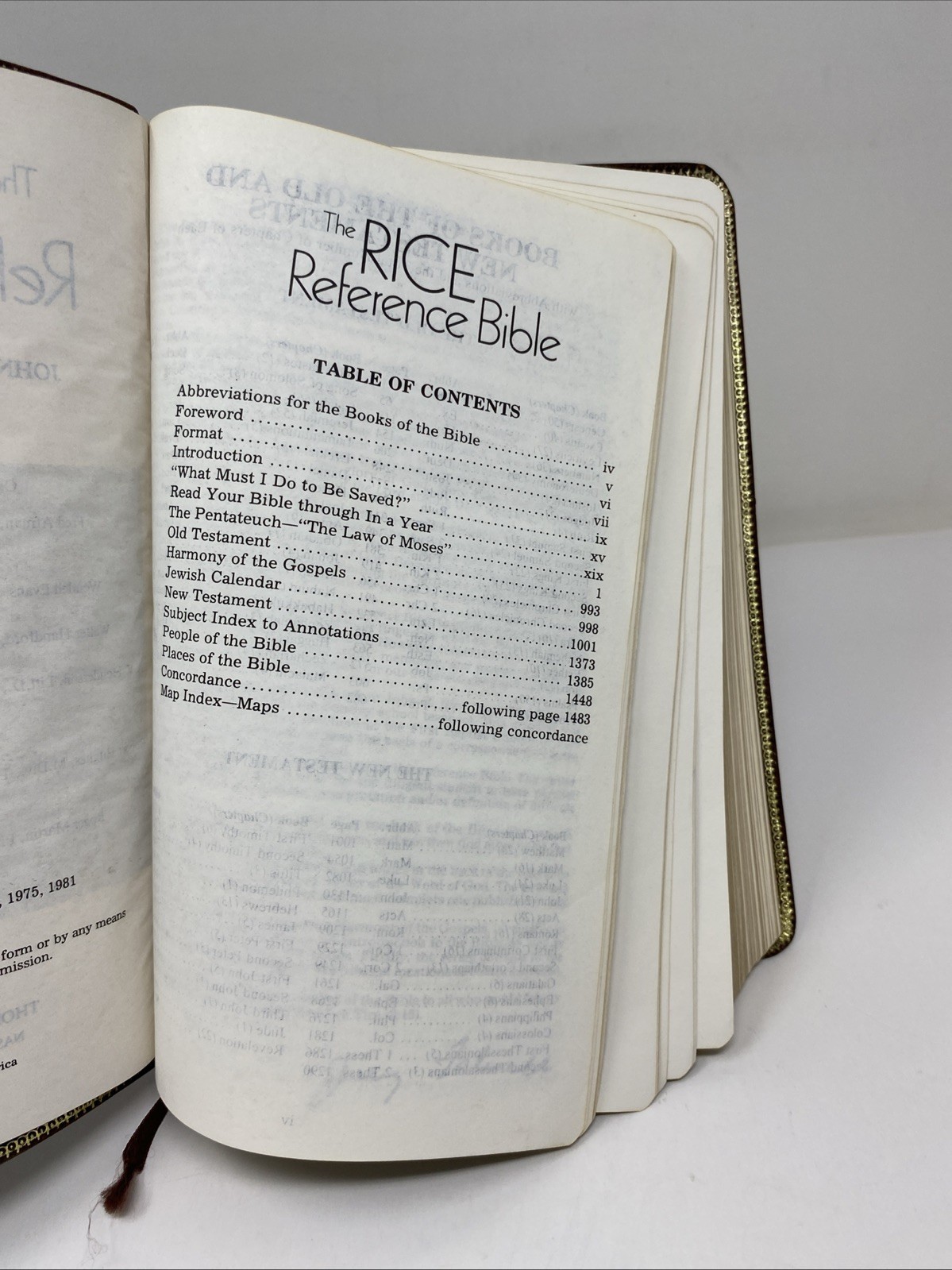 Rice Reference Bible KJV Genuine Cowhide Red Letter 1981 Nelson Limited Edition