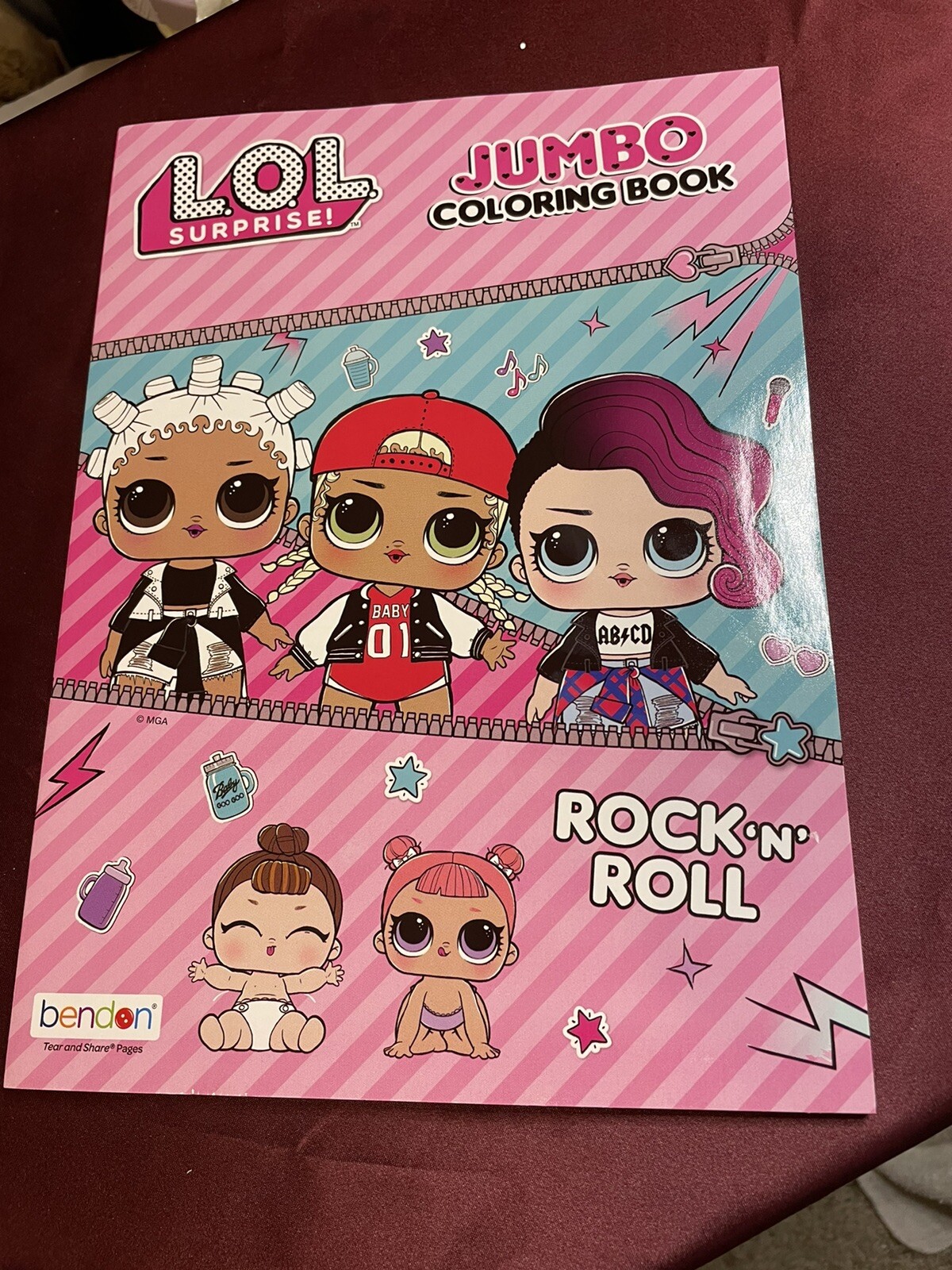 L.O.L. JUMBO Coloring Book. «Rock ‘n’ Roll» by Bendon
