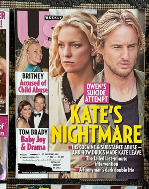 Vtg Y2K Lot of 6 US Weekly Magazines 2007 & 2008 Celebrity Gossip Fashion Party