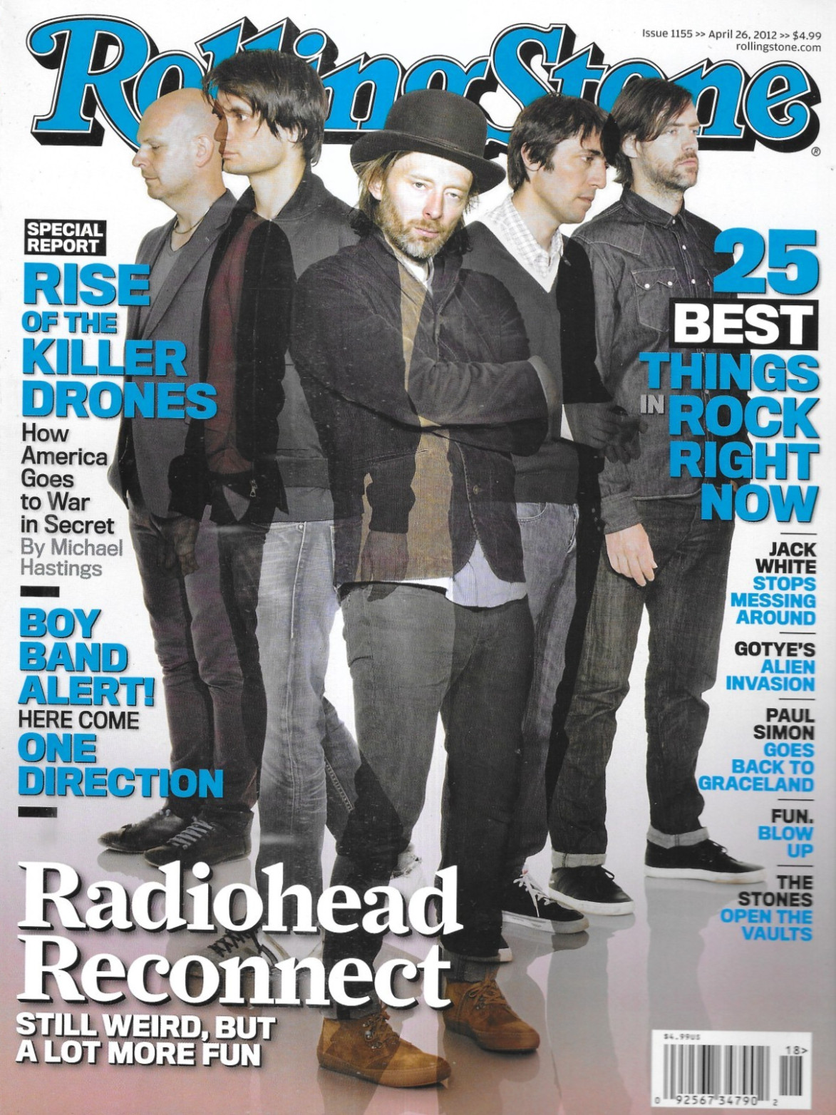 Rolling Stone Magazine Radiohead Killer Drones Dr. John Jack White Bonnie Raitt