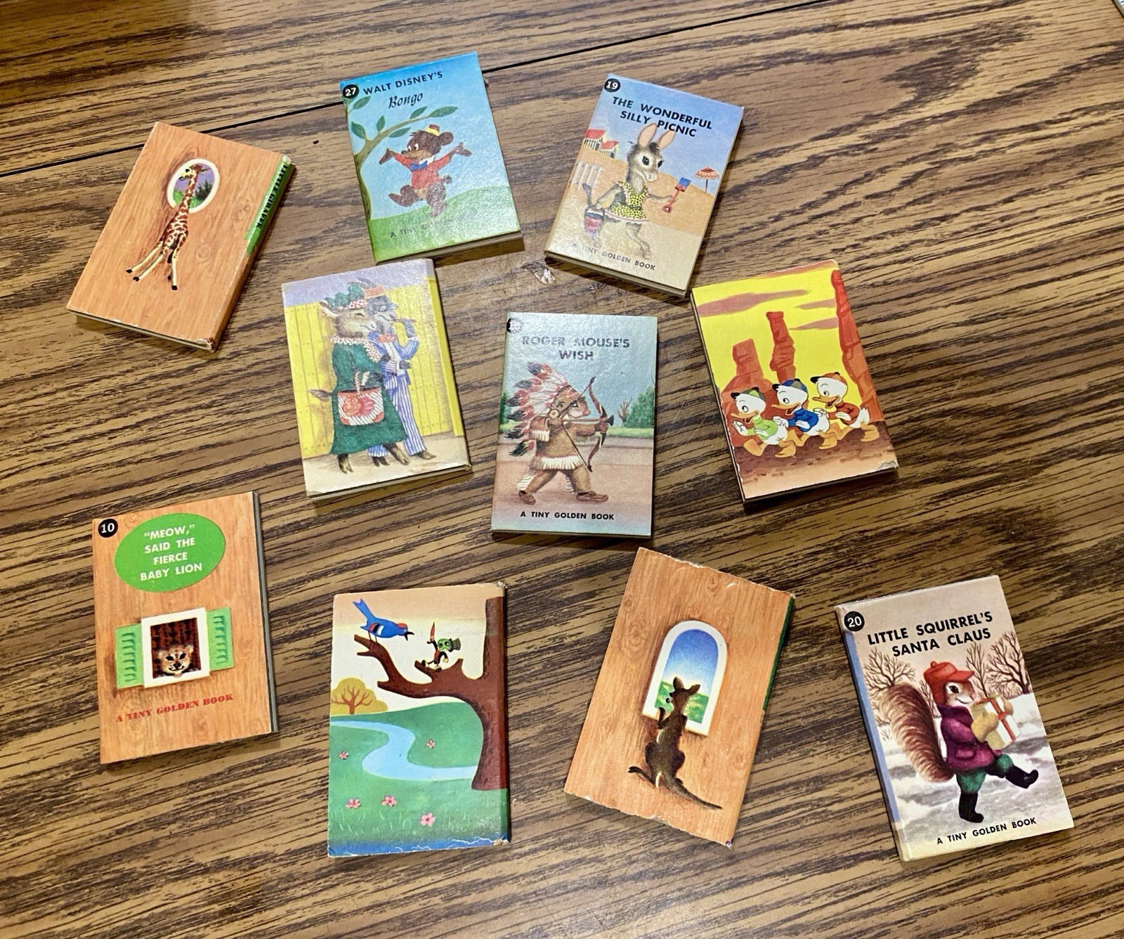 The Tiny Golden Library Vintage Retro Nursery Children Mini Books