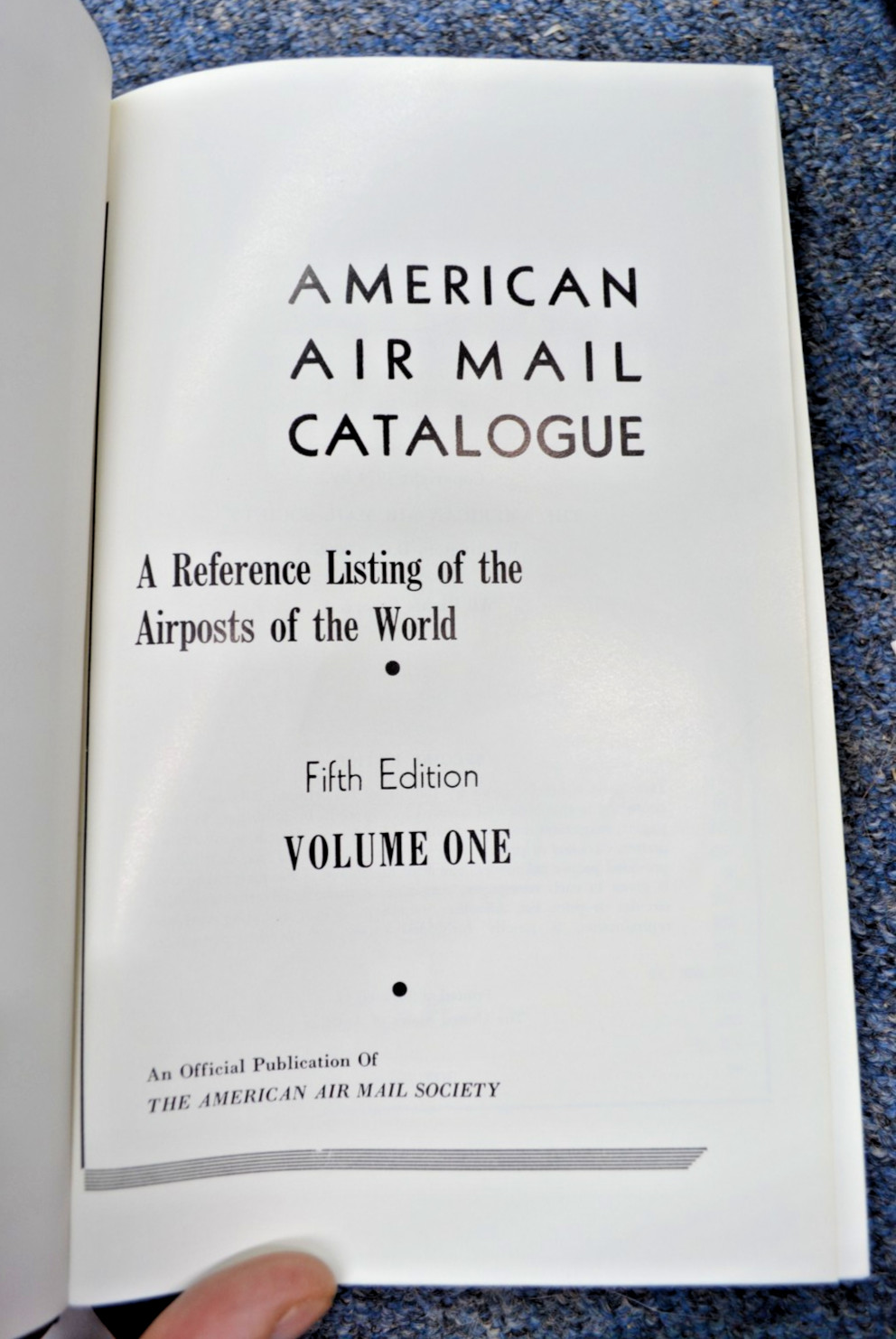 American Air Mail Catalogue Fifth Edition Volume 1 thru 5 HC