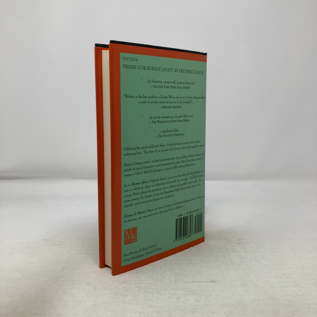 Henry of Atlantic City by Frederick Reuss HC First Edition Like New 1999 Signed