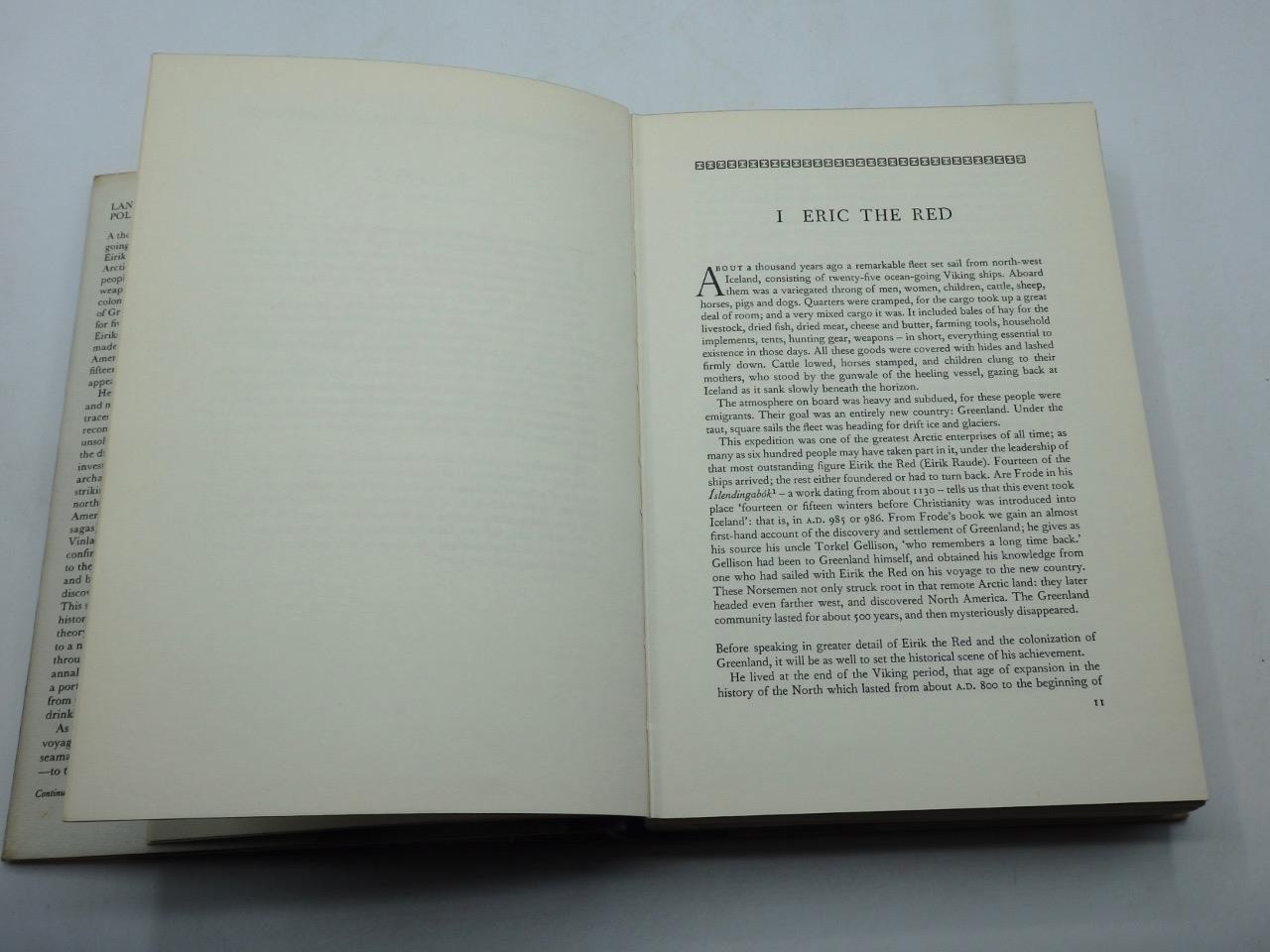 LAND UNDER THE POLE STAR by Helge Ingstad A Voyage to Settlements of Greenland