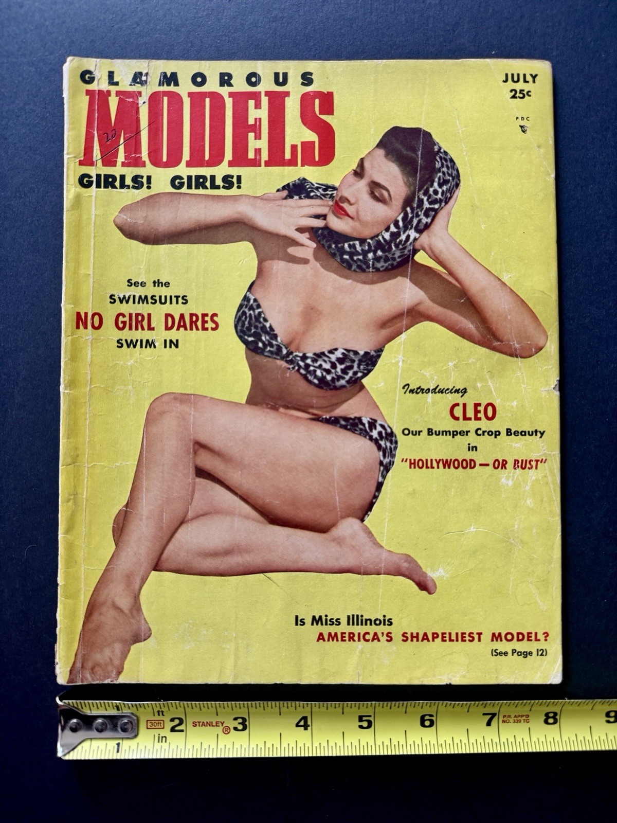 GLAMOROUS MODELS MAGAZINE July 1950 Classic Pin-up Men’s Interest