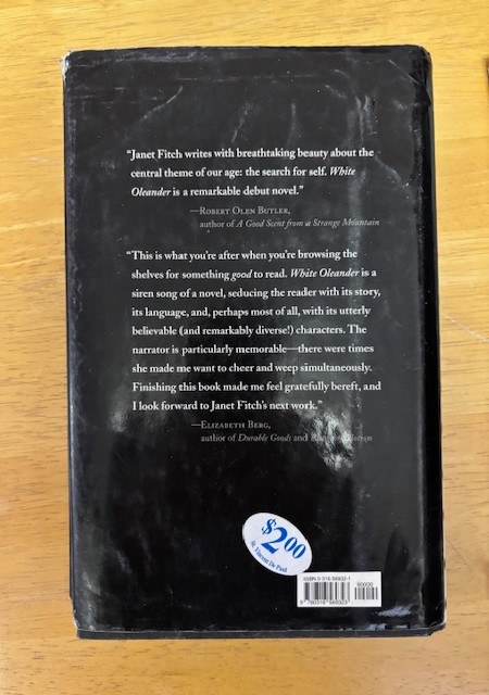 White Oleander – Hardcover By Fitch, Janet – VERY GOOD, rumpled dustcover!