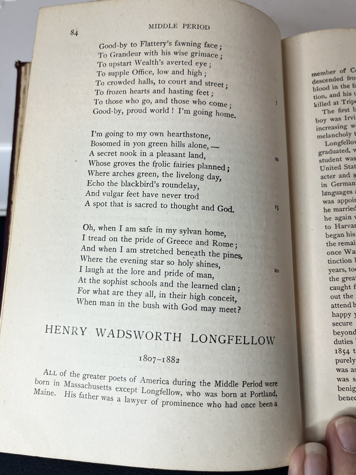 American Poems 1776-1922 Book Some Wear As Shown Writing On Some Pages Antique