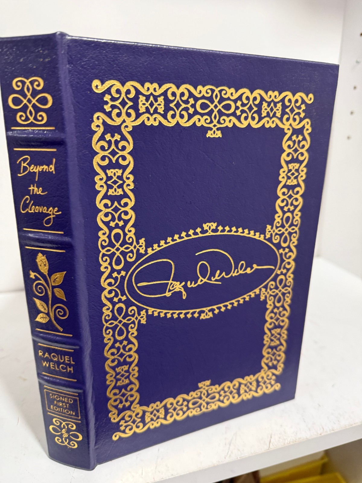 Easton Press Beyond The Cleavage – Raquel Welch SIGNED 1st Ed w/ COA