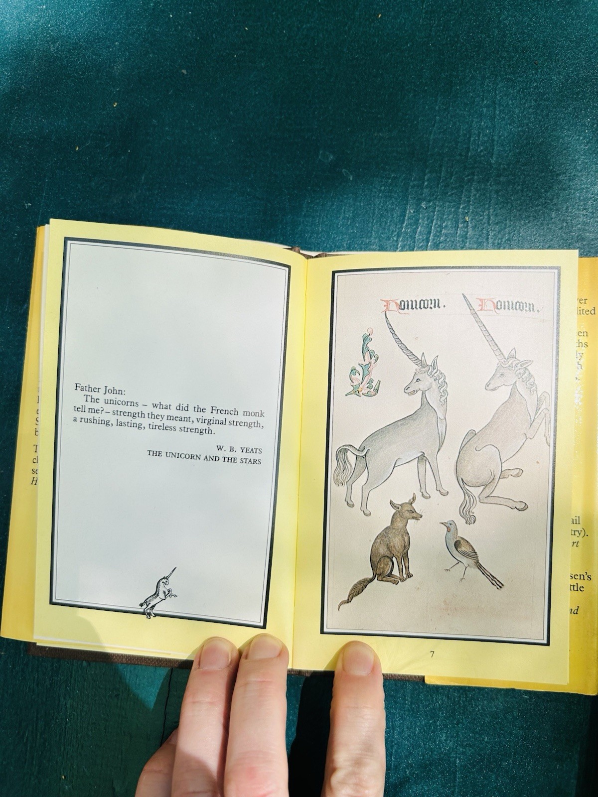 Vintage Gift Book Unicorns A.W.H. Allen 1981