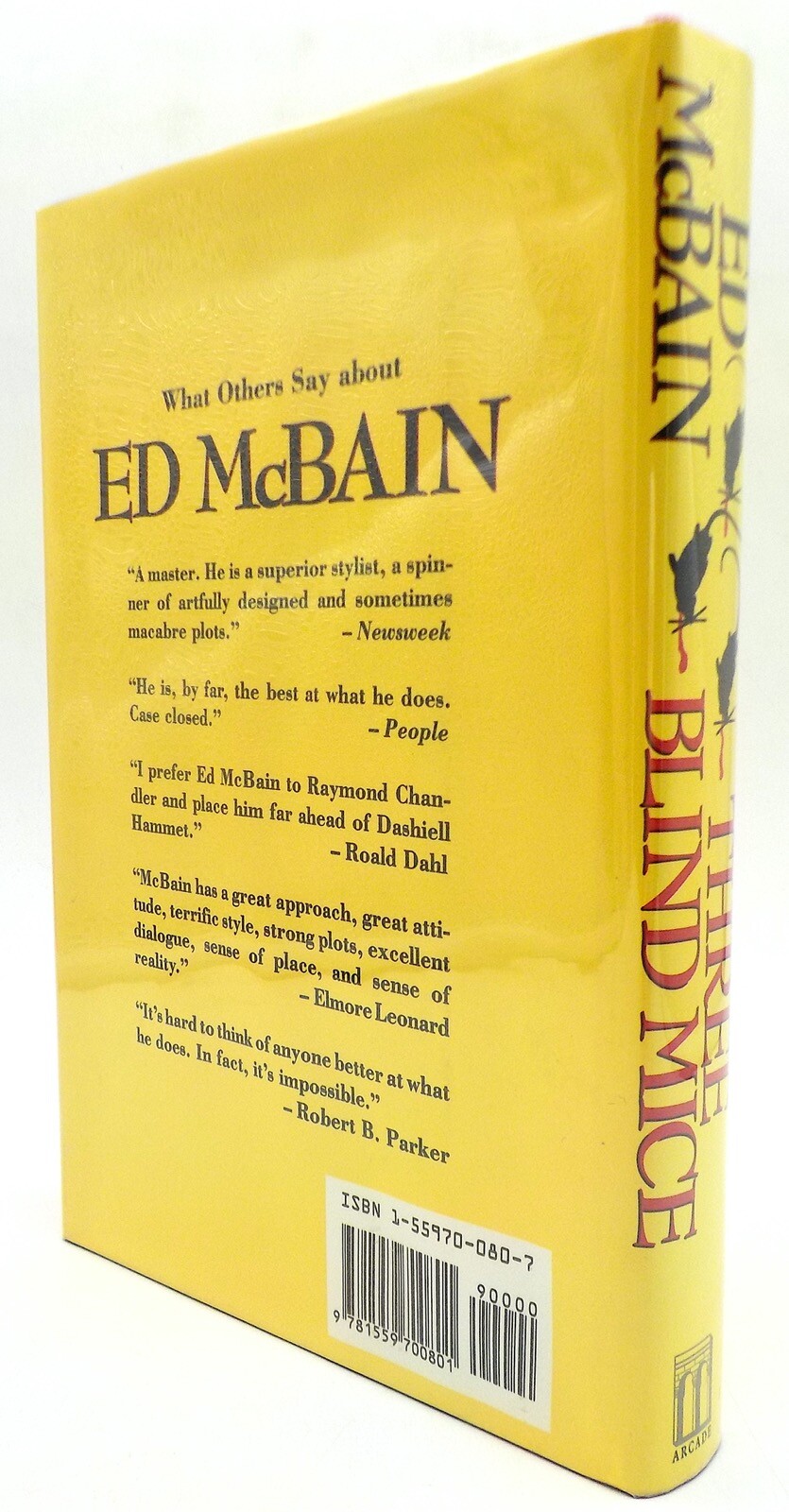 THREE BLIND MICE Ed McBain Signed First Edition Arcade Publishing HC 1990