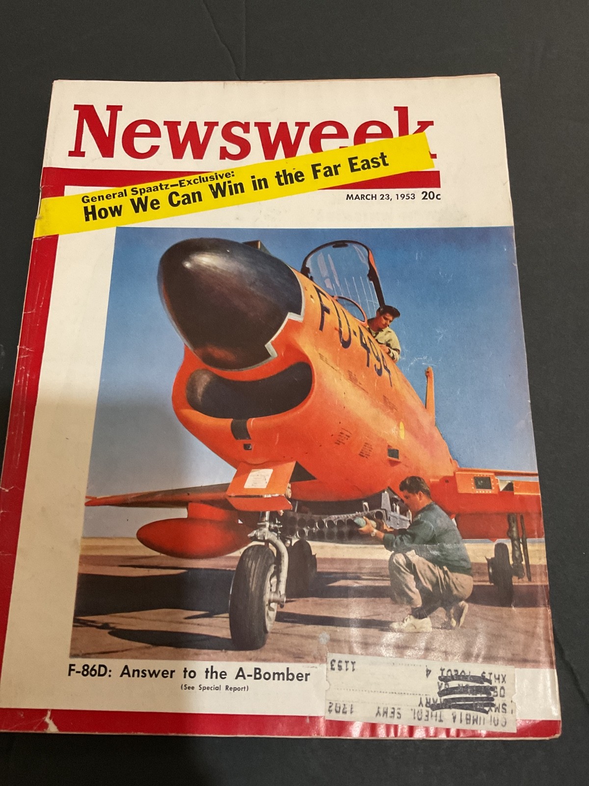 Newsweek Magazine-March 23, 1953 – F-86D : Answer to the A- Bomber