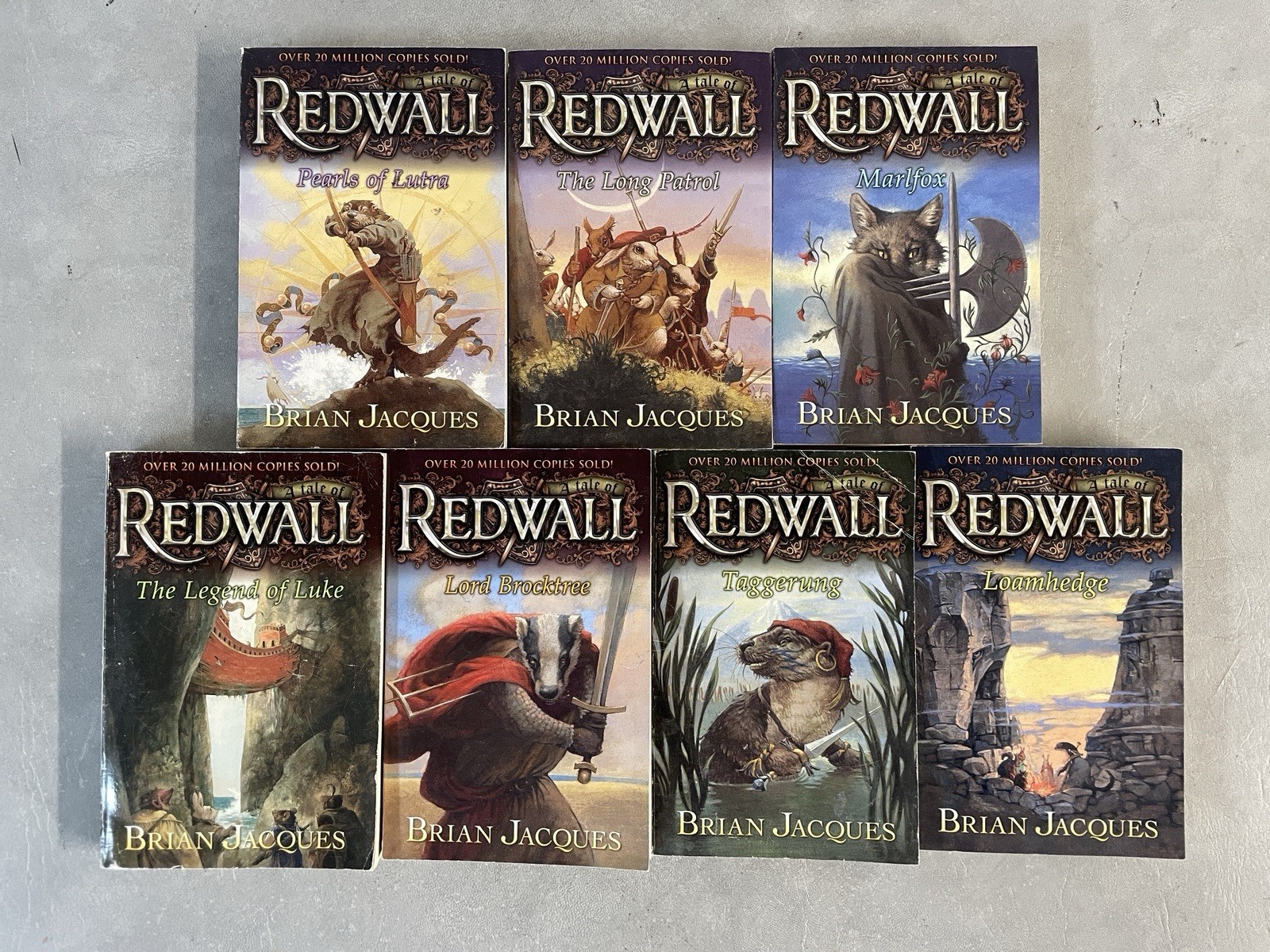 Brian Jacques Redwall Books PB Lot of 19 Almost Full Series Instant Collection