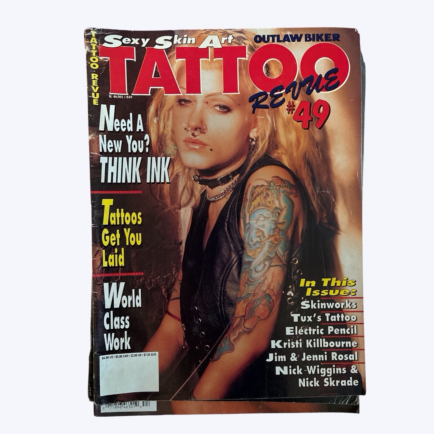 Lot of 11 Tattoo Revue Magazines vtg Tattoo Magazines From 90s-early 2000s.