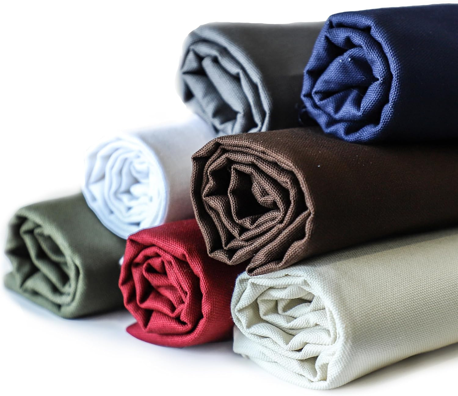 Canvas Fabric by the Yard, 59» Wide, 10Oz Premium Natural Cotton Duck Canvas Fa