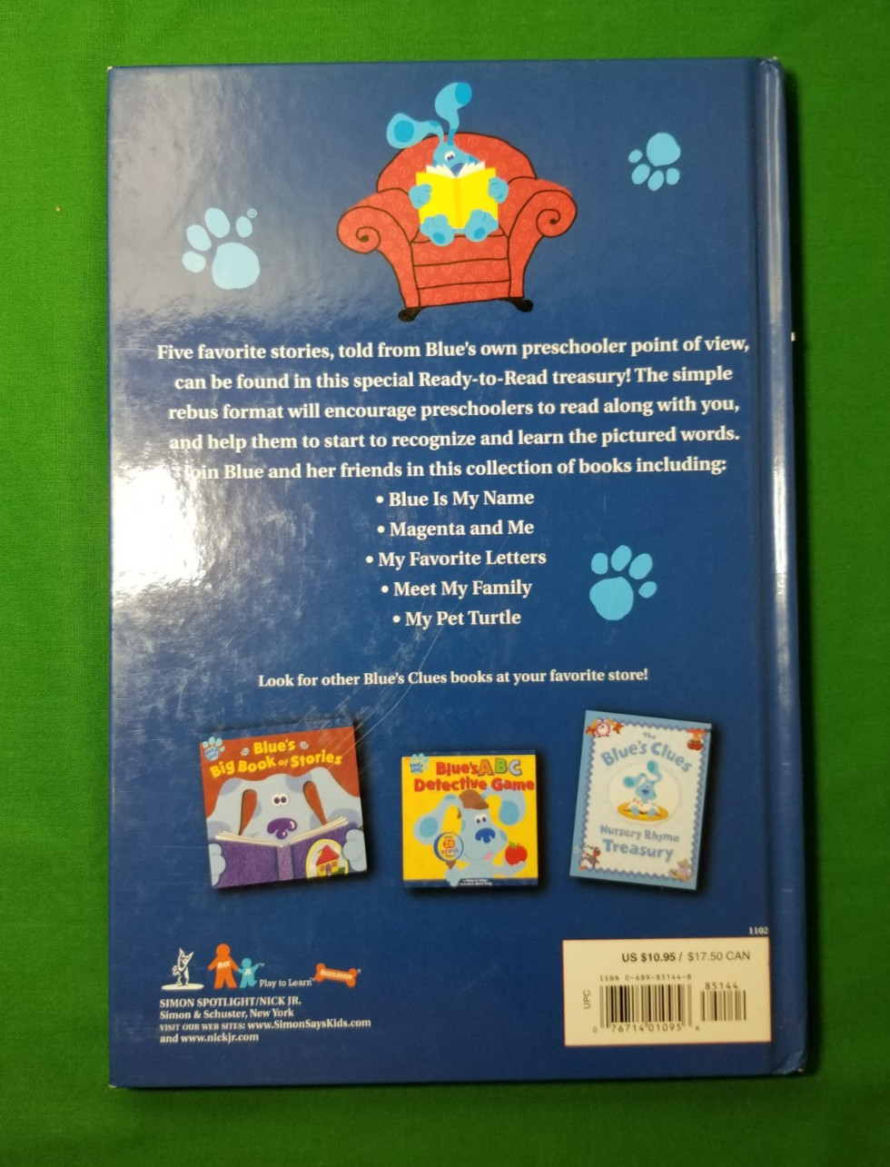 Blue’s Clues Blue’s Read-Together Storybook Hardcover 5 Favorite Stories
