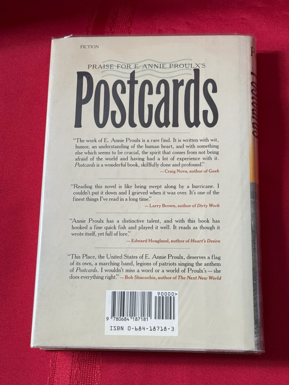 Postcards by Annie Proulx (Association Copy) SIGNED US First Edition