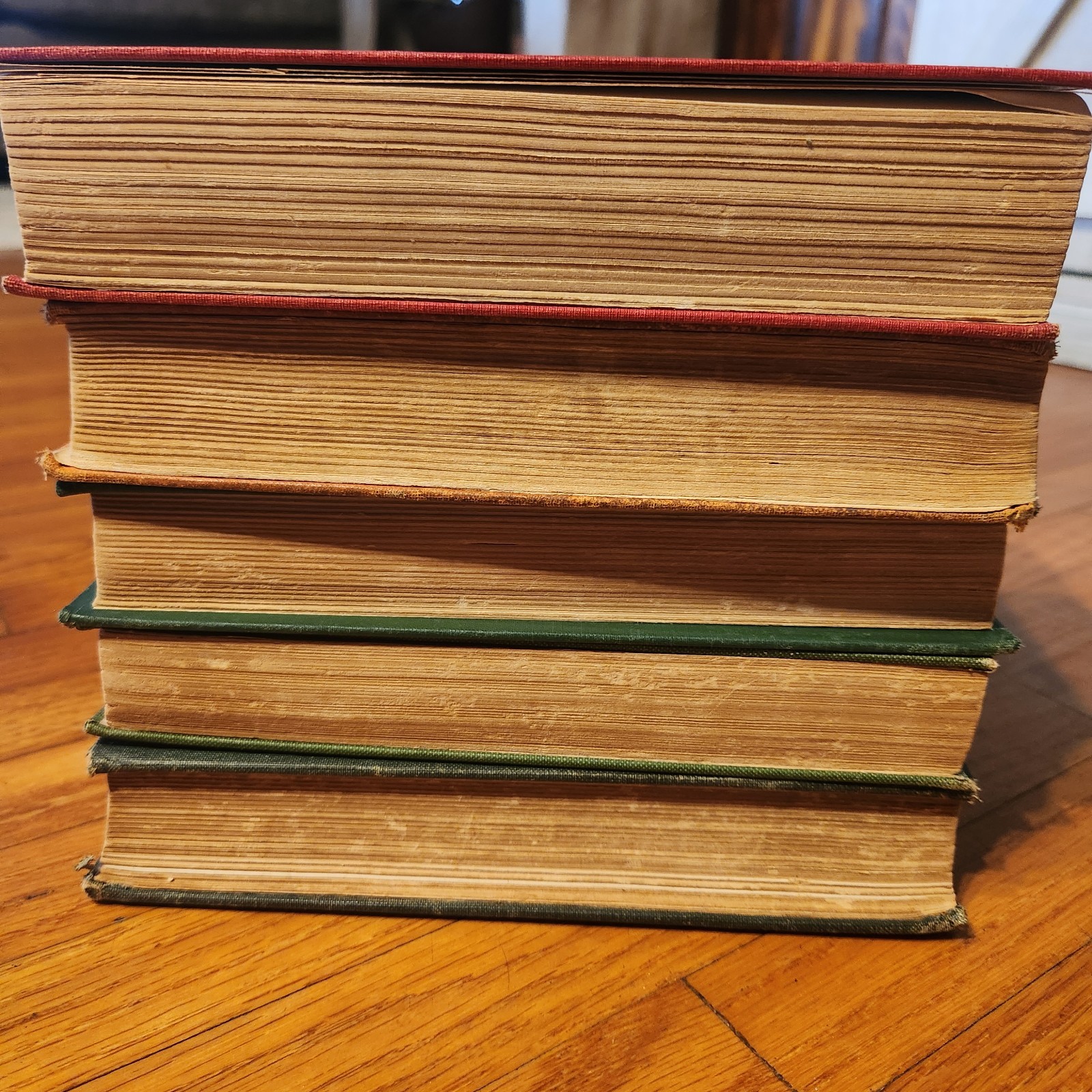 Antique 1920s Book Stack Lot 5 Decorative Hardcover Books Jazz Age Flapper Decor