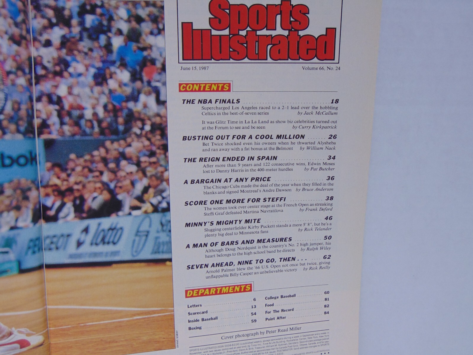 Sports Illustrated Magazine Volume 66 Issue 24 June 15 1987 L.A. And Boston