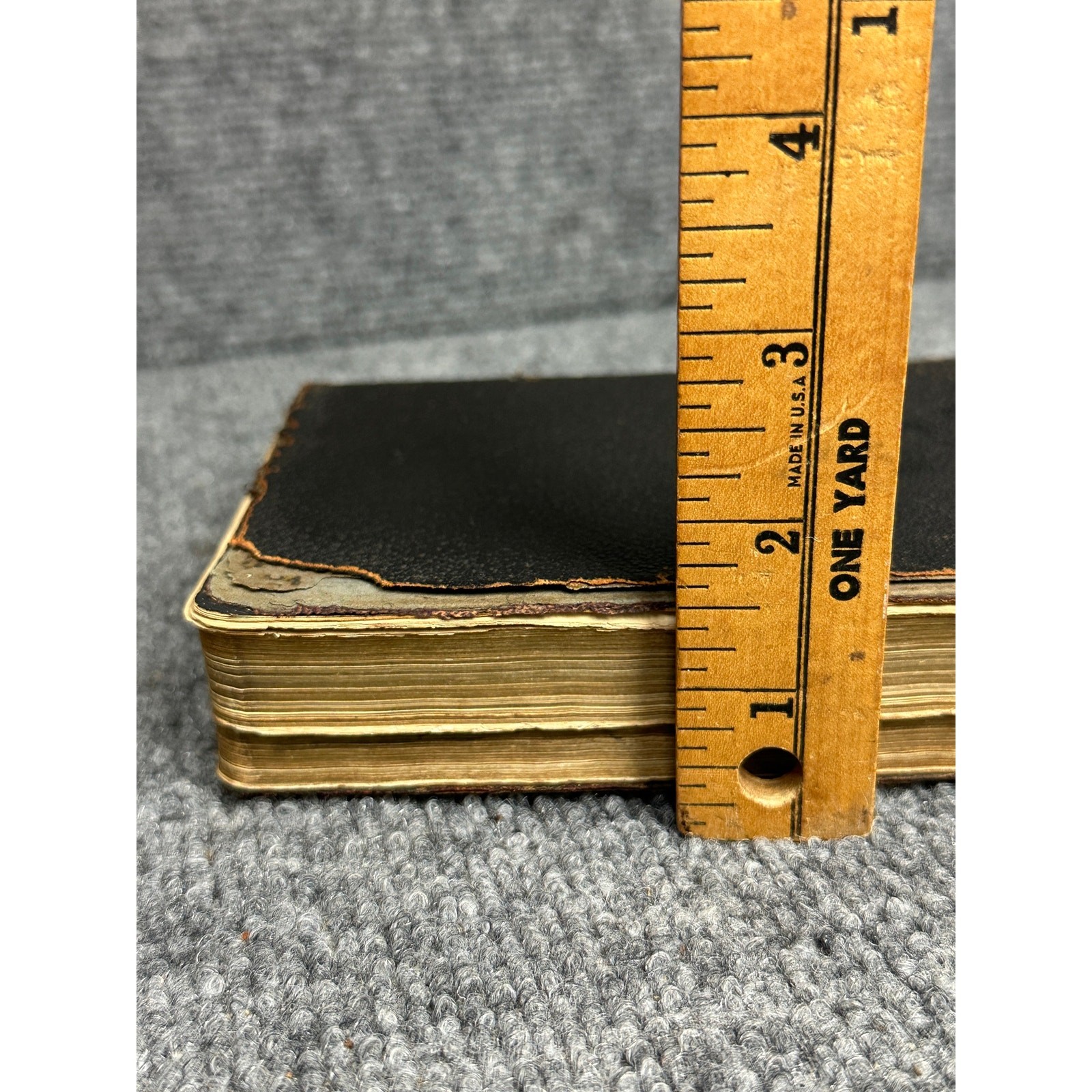 Antique 1920s Oxford KJV Holy Bible leather India paper Brevier 16mo pocket size