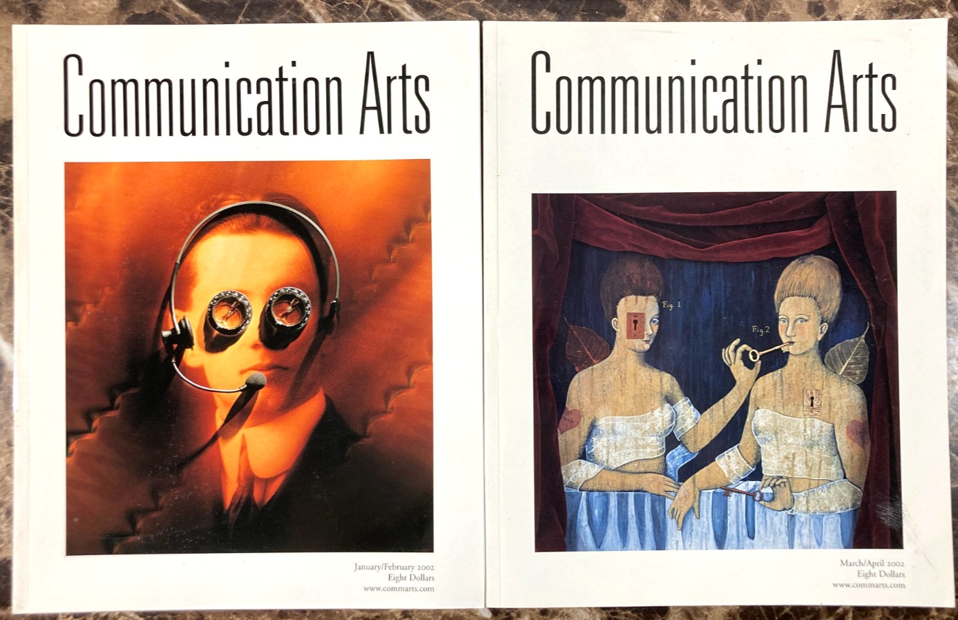 Lot of 8 Communication Arts Magazine Annuals 2002 2003 Advertising Illustration