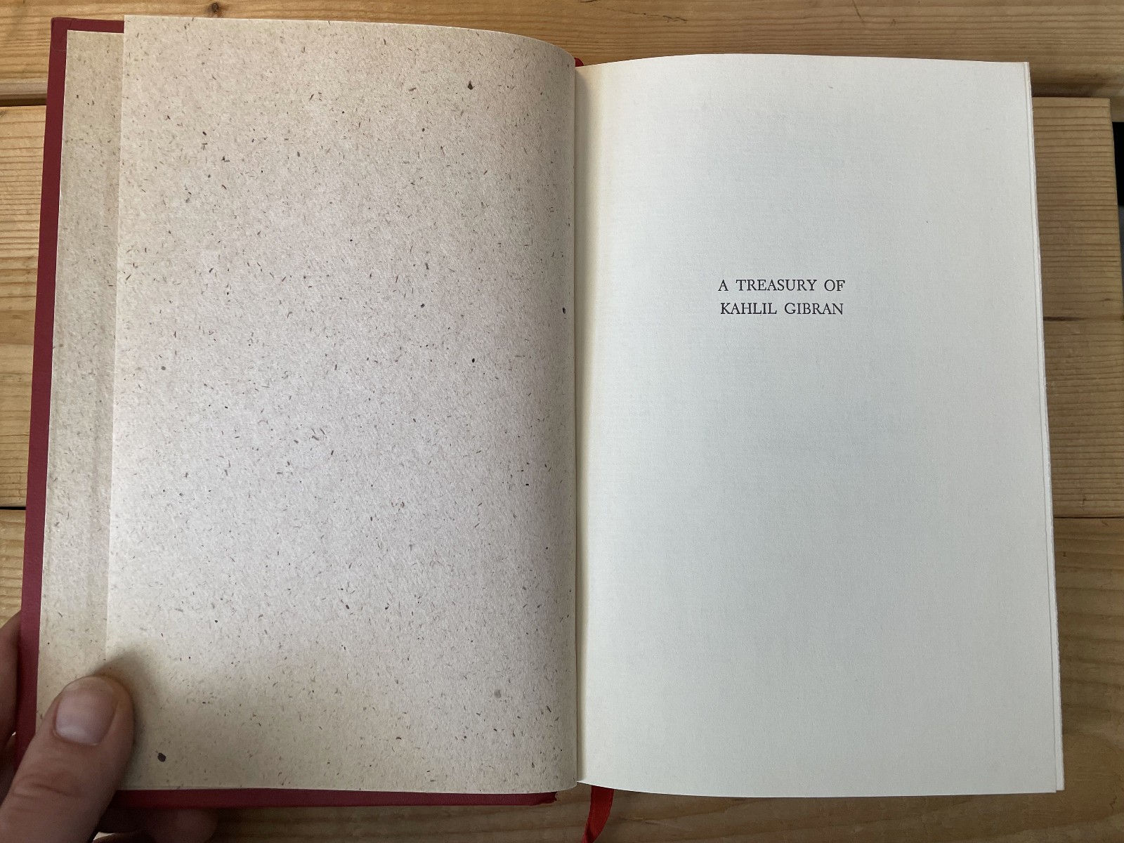 A Treasury of Kahlil Gibran Collector’s Edition 1951 HC Includes Mail Order Slip