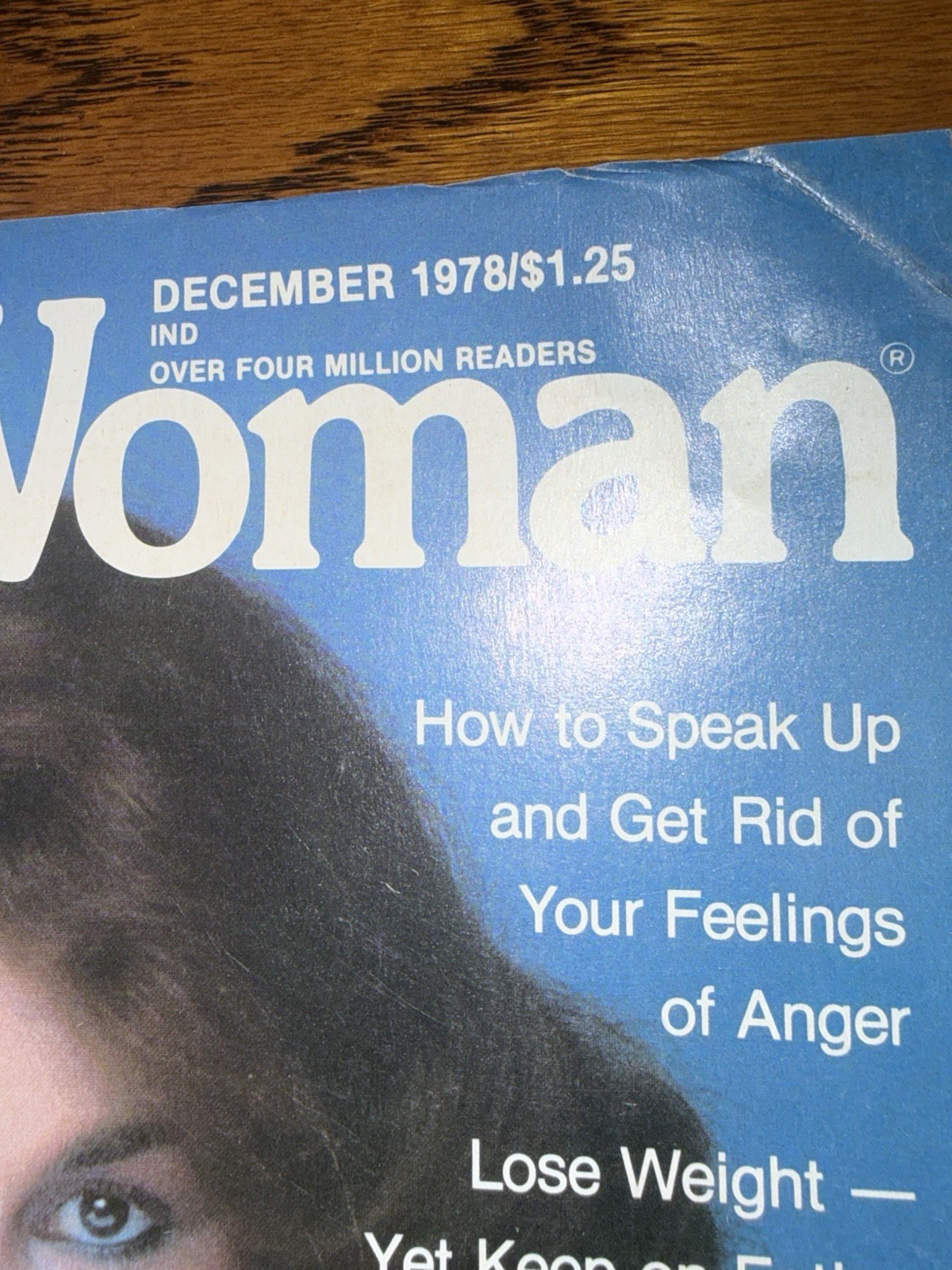 Vintage Woman Magazine December 1978 70s Fashion Lifestyle No Label