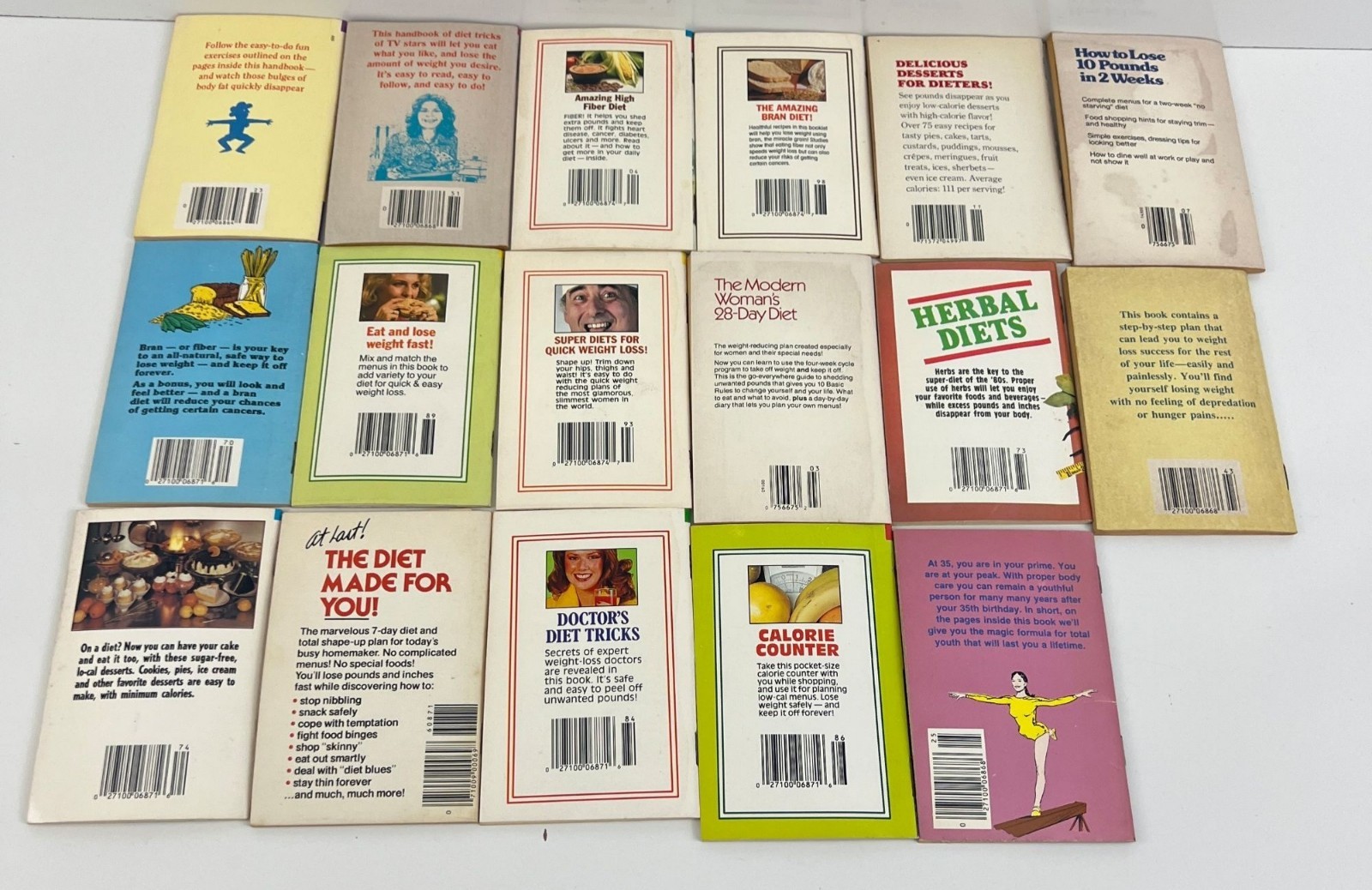 17 Globe Mini Mag Dell Purse Book Diet Weight Loss Vintage Mini Books 1980s