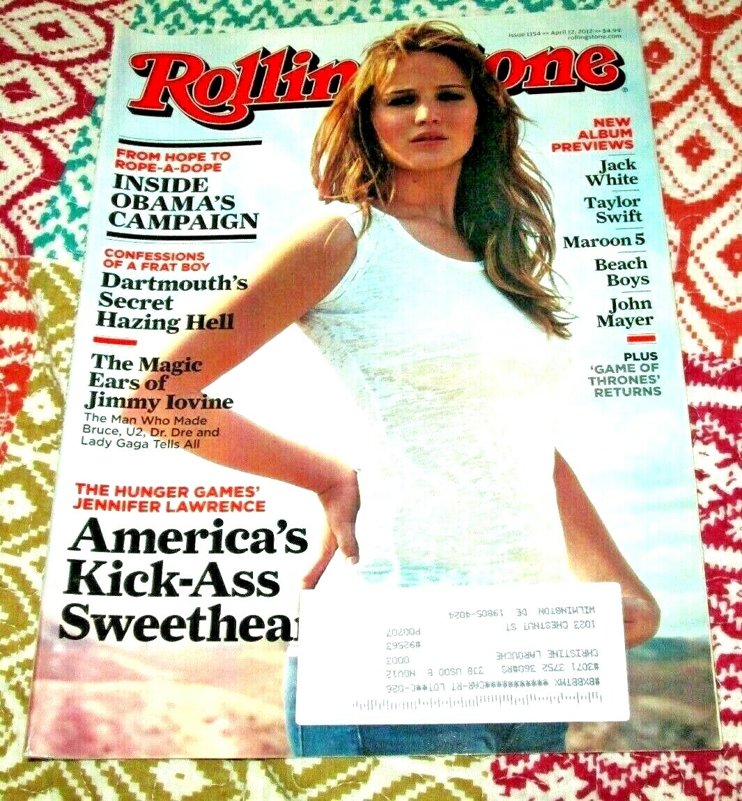 JENNIFER LAWRENCE Rolling Stone April 2012 1154 Jack White Taylor Swift Mayer