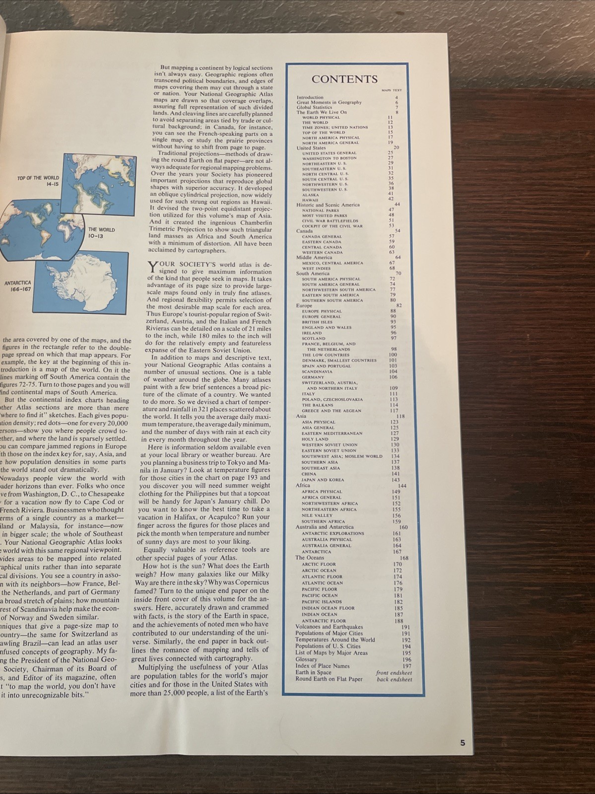VTG National Geographic Atlas of the World 1975 oversized 12.25″x18.5