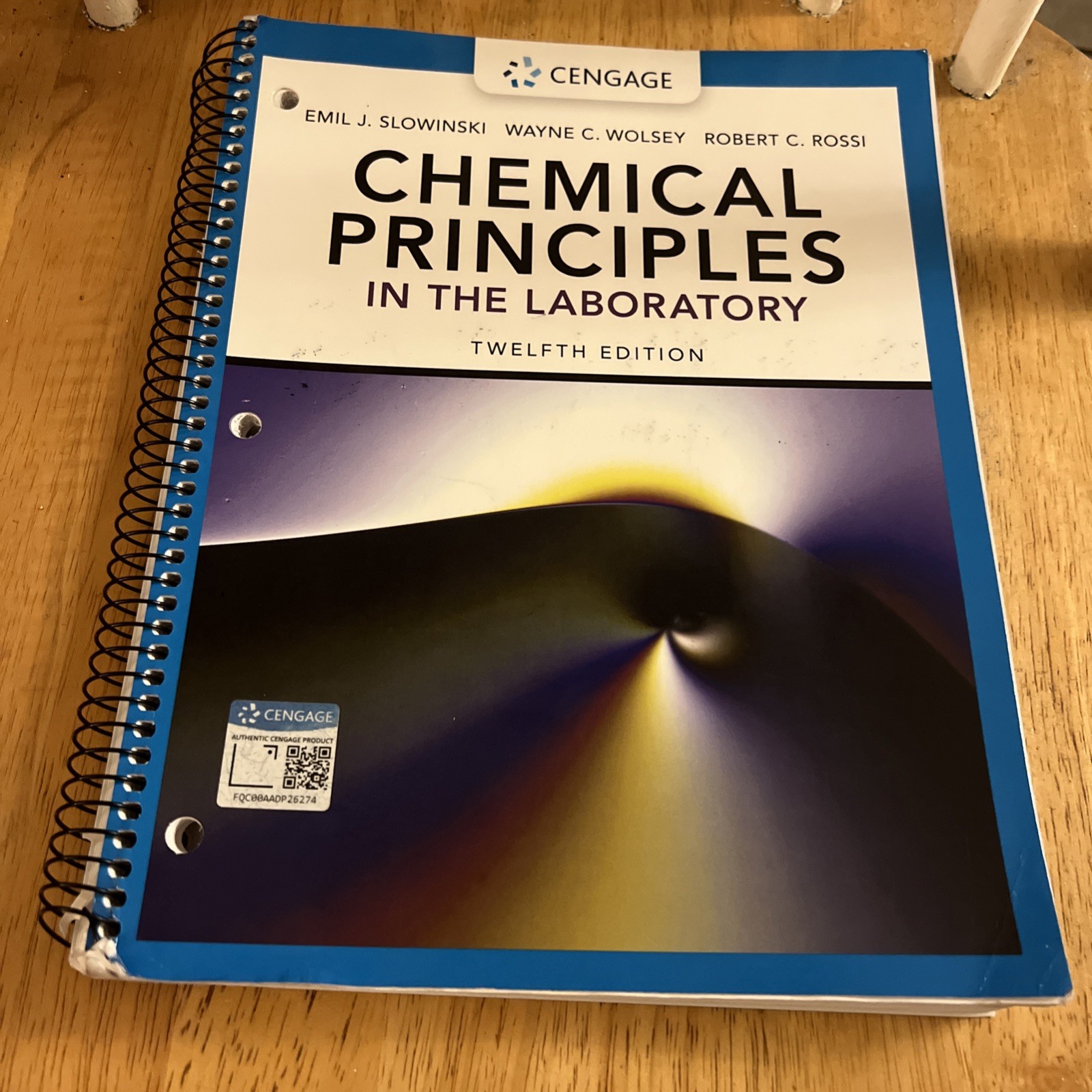 Chemical Principles in the Laboratory by Slowinski, Rossi&Wolsey (2020, Spiral)