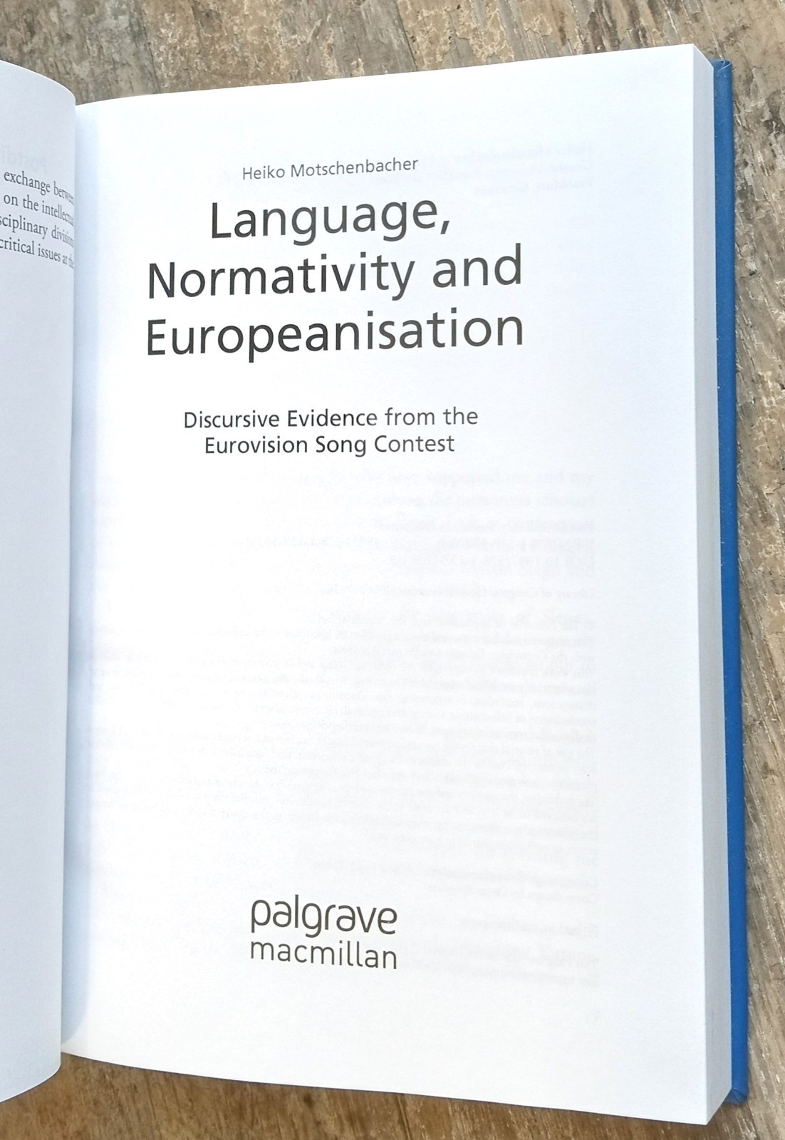 Language Normativity And Europeanisation ~2016 HC~ Linguistics Eurovision Song