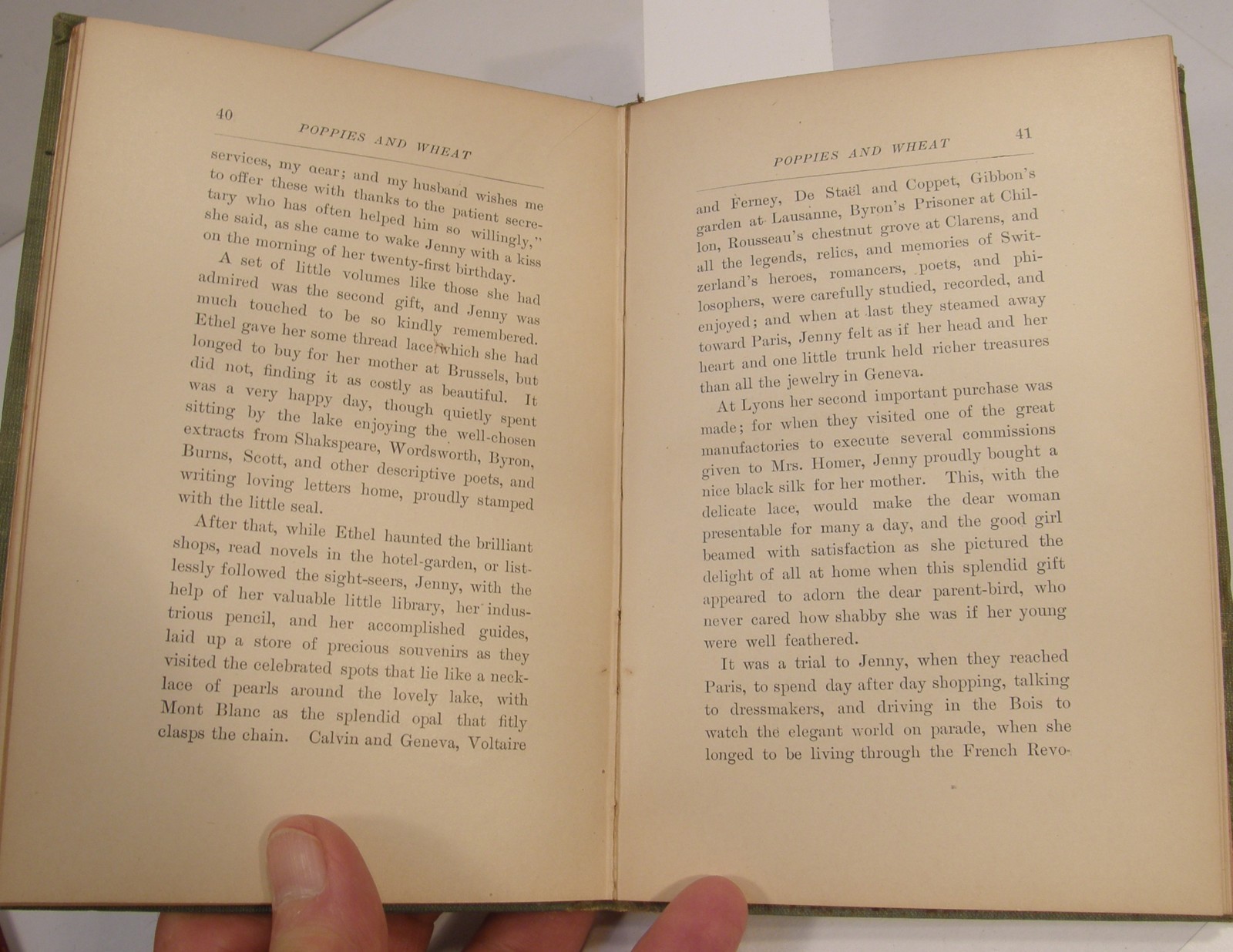 1900 POPPIES & WHEAT LOUISA MAY ALCOTT HB LITTLE BROWN & CO