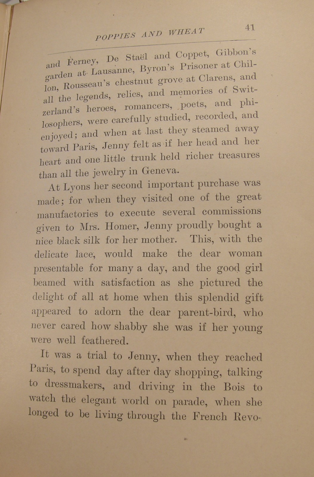 1900 POPPIES & WHEAT LOUISA MAY ALCOTT HB LITTLE BROWN & CO