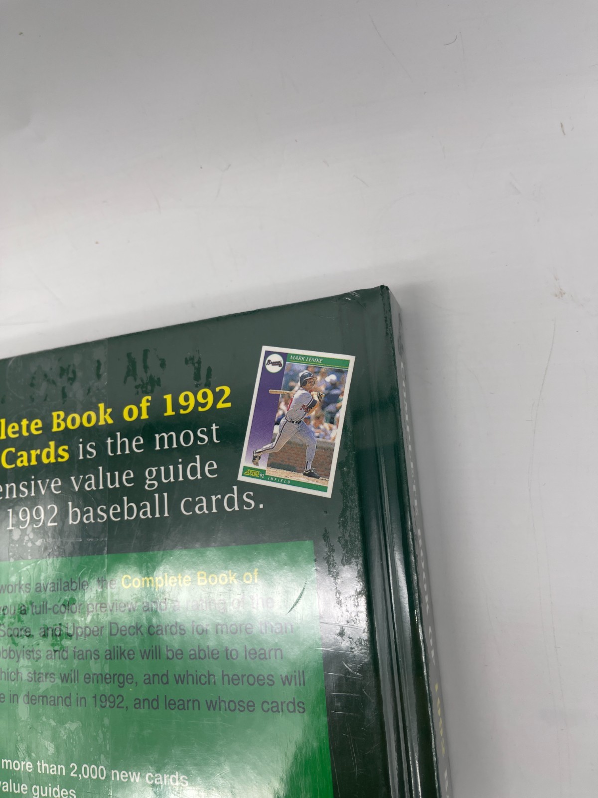 Complete Book of 1992 Baseball Card Topps Donruss Fleer Score UD Hard Cover NEW
