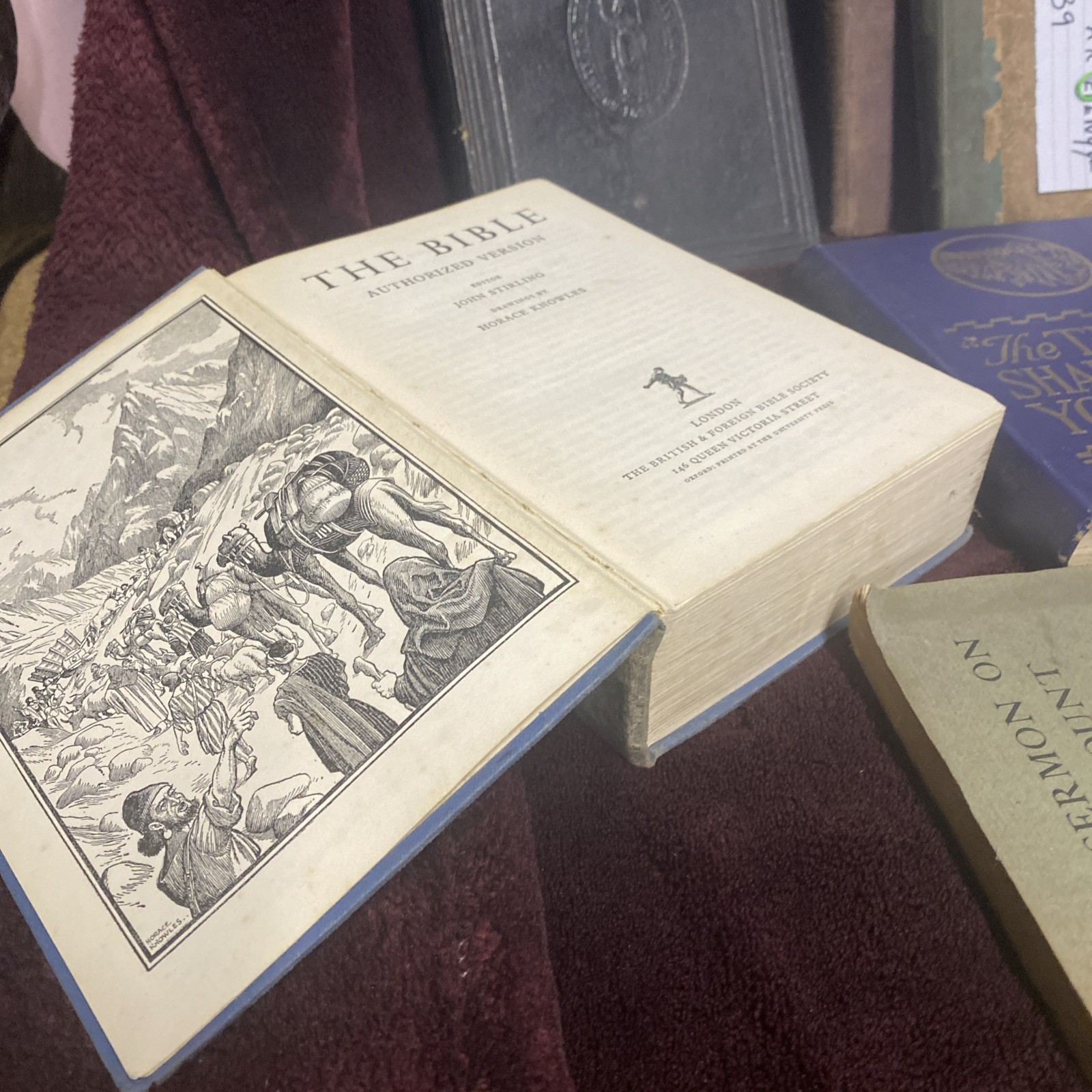 collection of 10 very old books religious etc