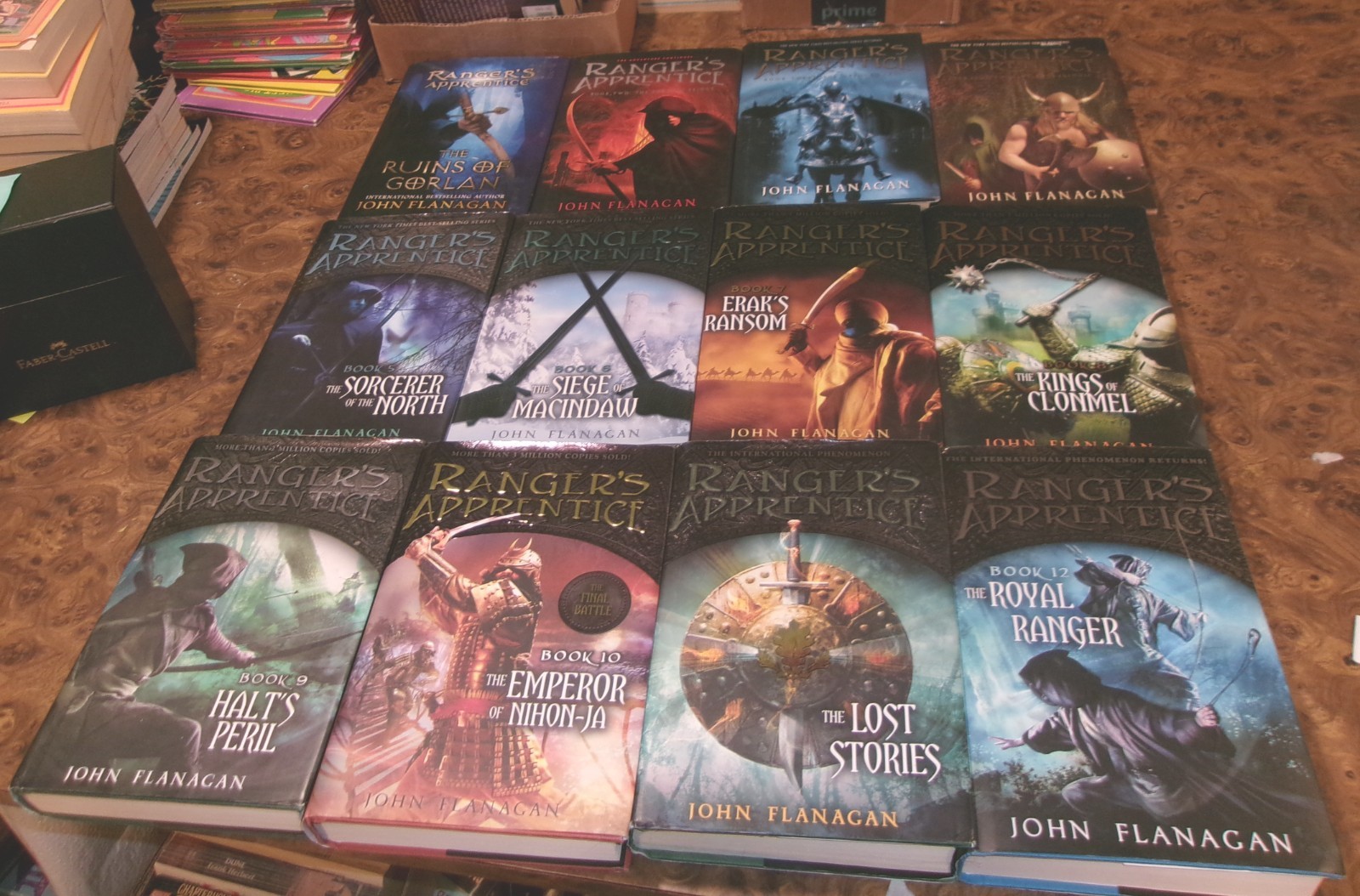 Lot of 12 Hardcover Ranger’s Apprentice Books Complete Set 1-12 John Flanagan