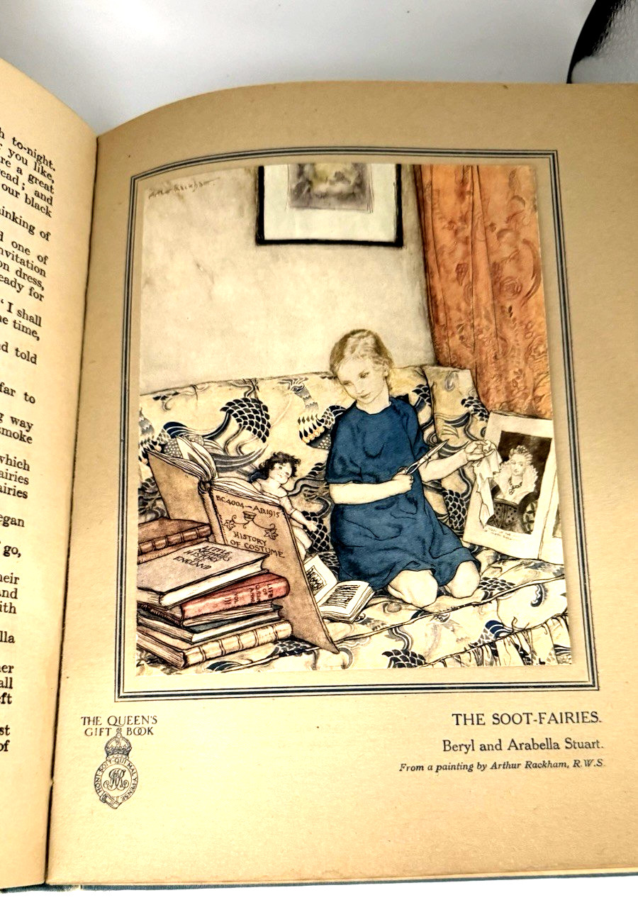 Antique 1915 WWI The Queen’s Gift Book Arthur Rackham J.M. Barrie A. Conan Doyle