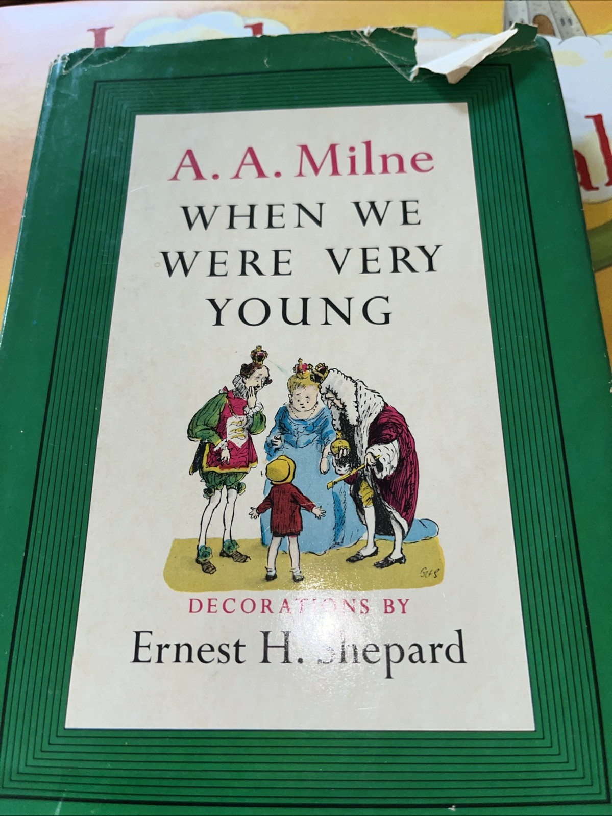 When We Were Very Young ~ A.A. Milne ~ Cloth HCDJ ~ Ernest Shepard 1952