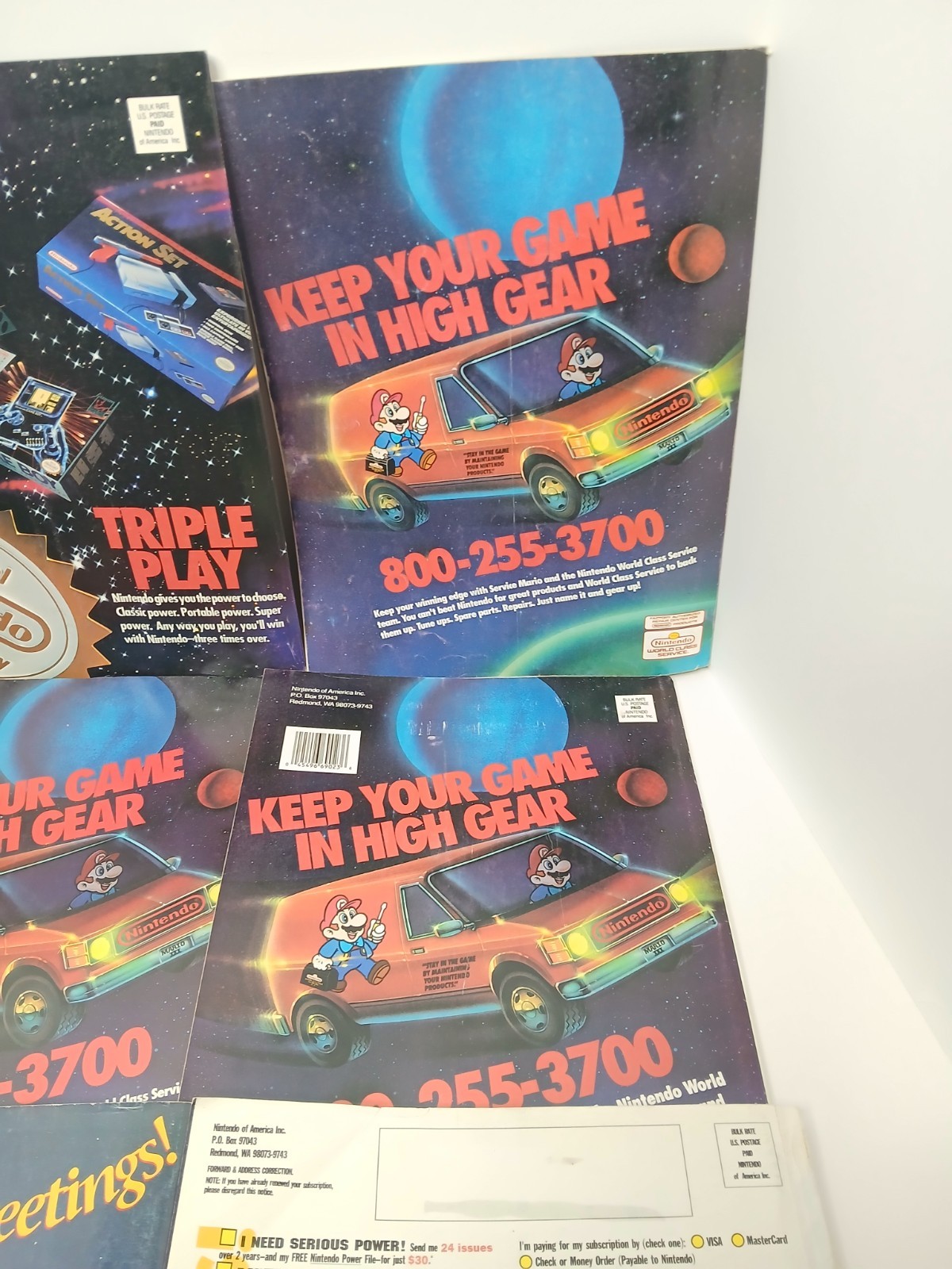Lot of 14 Nintendo Power Magazines W/ Posters and Inserts 1991-1993 *Read Desc.